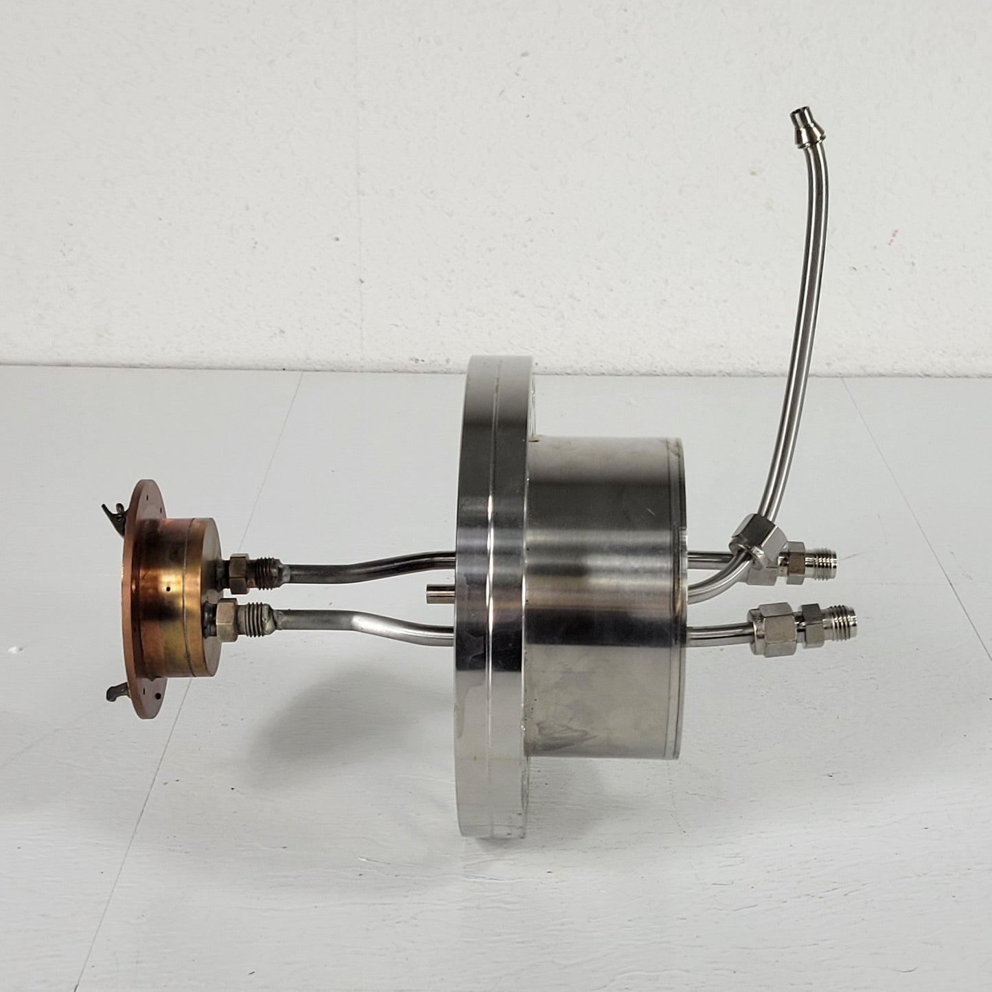 DN100CF Water-Cooled Copper Wafer Chuck UHV Thin Film Deposition Stage High Vac