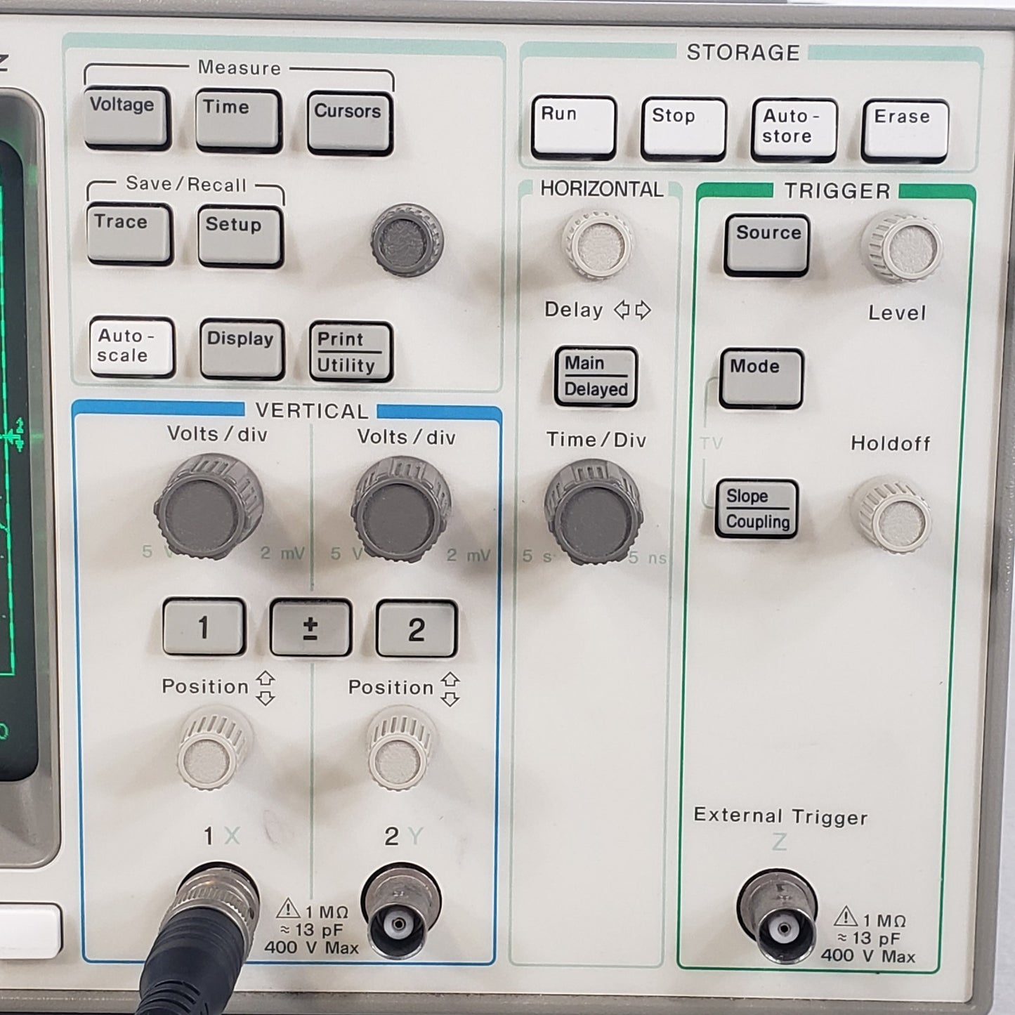 TESTED HP 54603B 60MHz 2-Channel Digital Oscilloscope CRT Scope w/ Handle