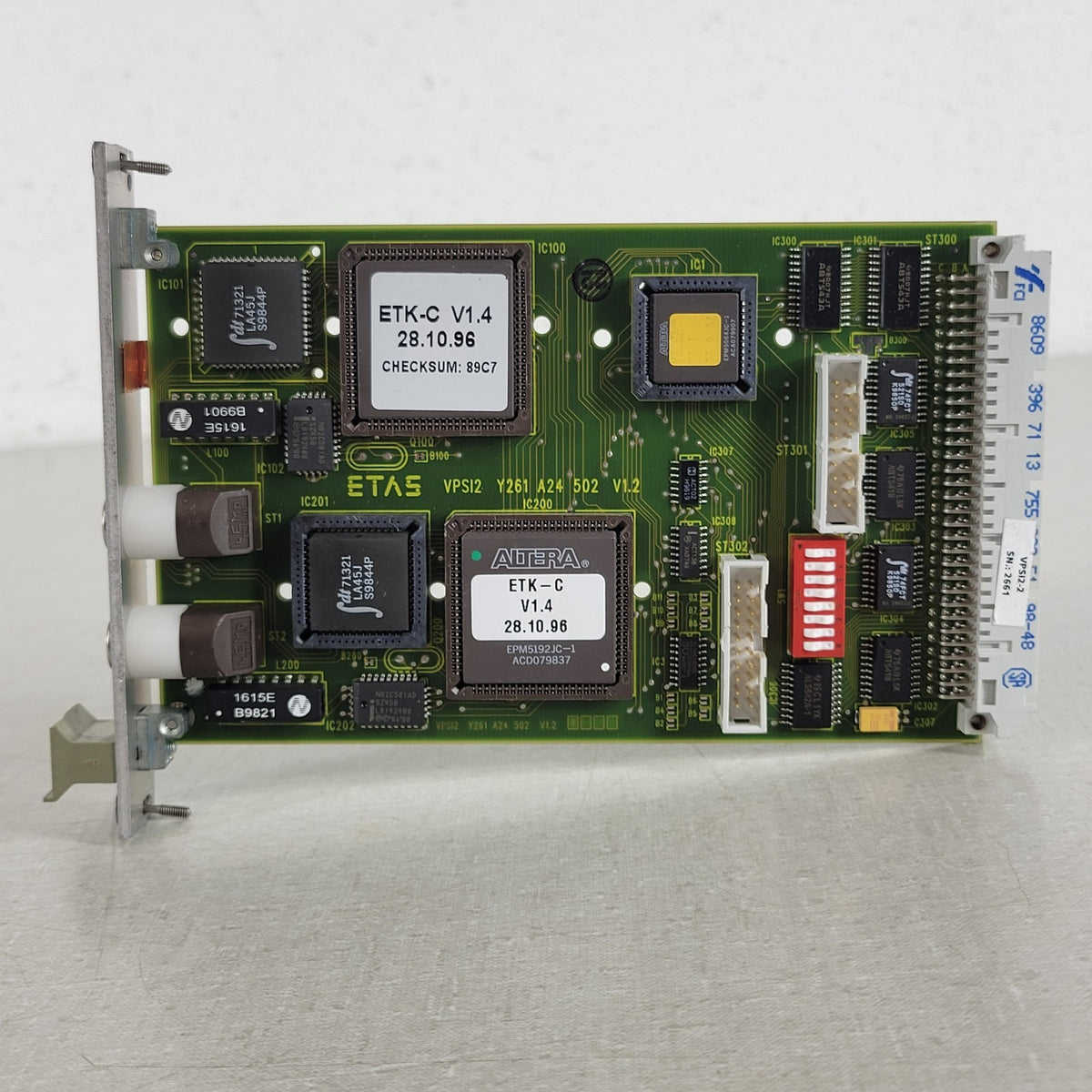 ETAS ES1201 ES1000 Dual ETK-C V1.4 ECU Interface VME Module 8Mbit/s