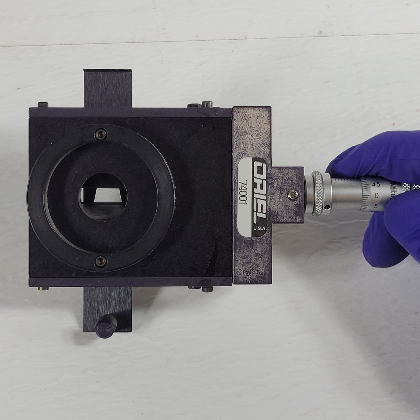 ORIEL 74001 Micrometer Driven Slit Assembly, Optical Experimentation Instrument