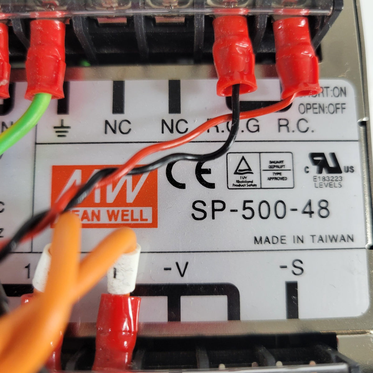 Mean Well SP-500-48 48V 10A 480W AC-DC Switching Power Supply Tested Working