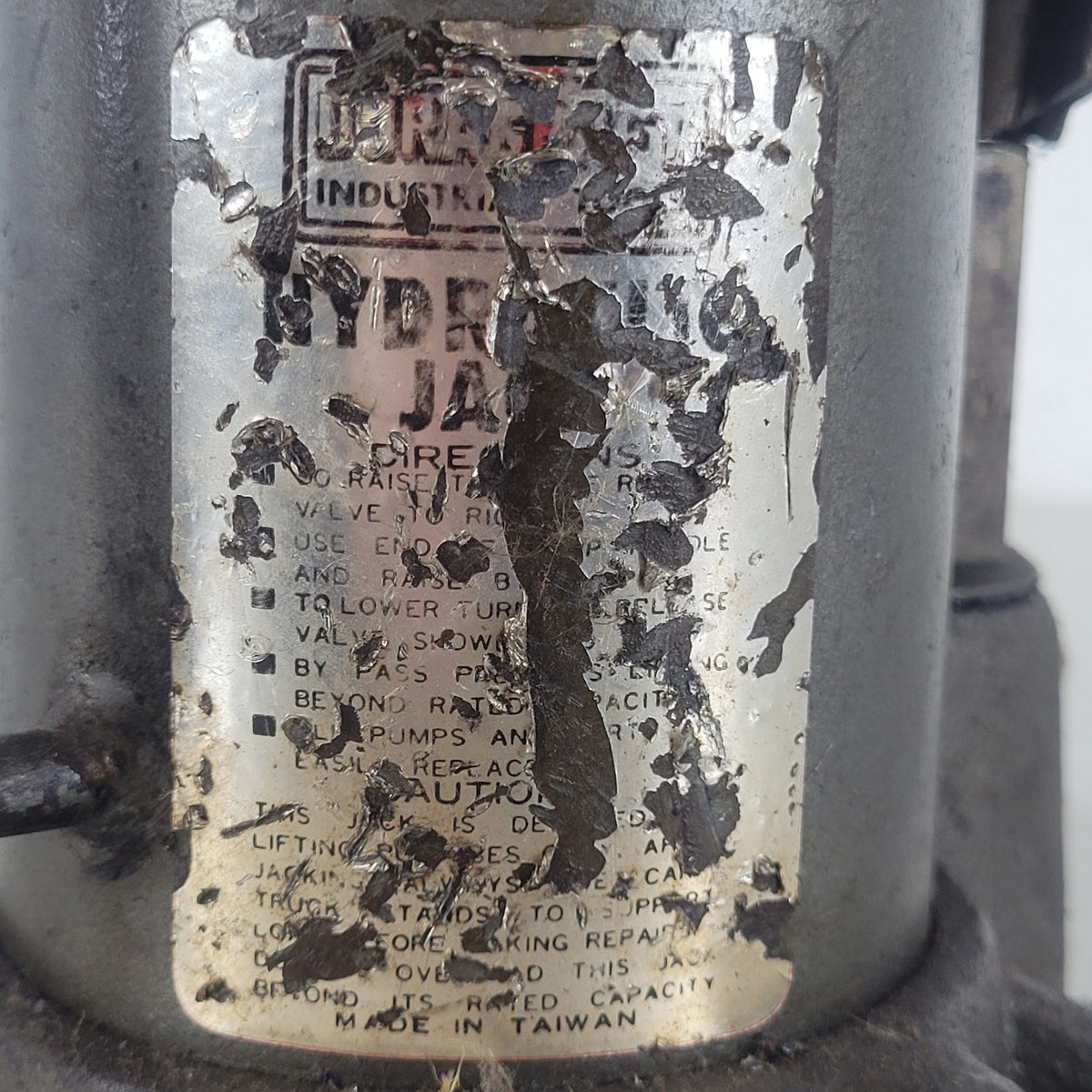Duracraft 12 Ton Hydraulic Bottle Jack Vintage Heavy Duty Tested Working