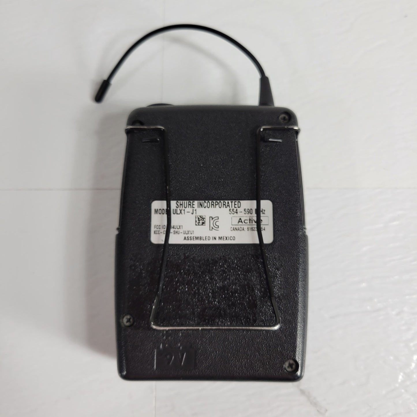 SHURE ULX1J1 554-590MHz Wireless Mic Bodypack Transmitter, 9V, Mini XLR, No Mic