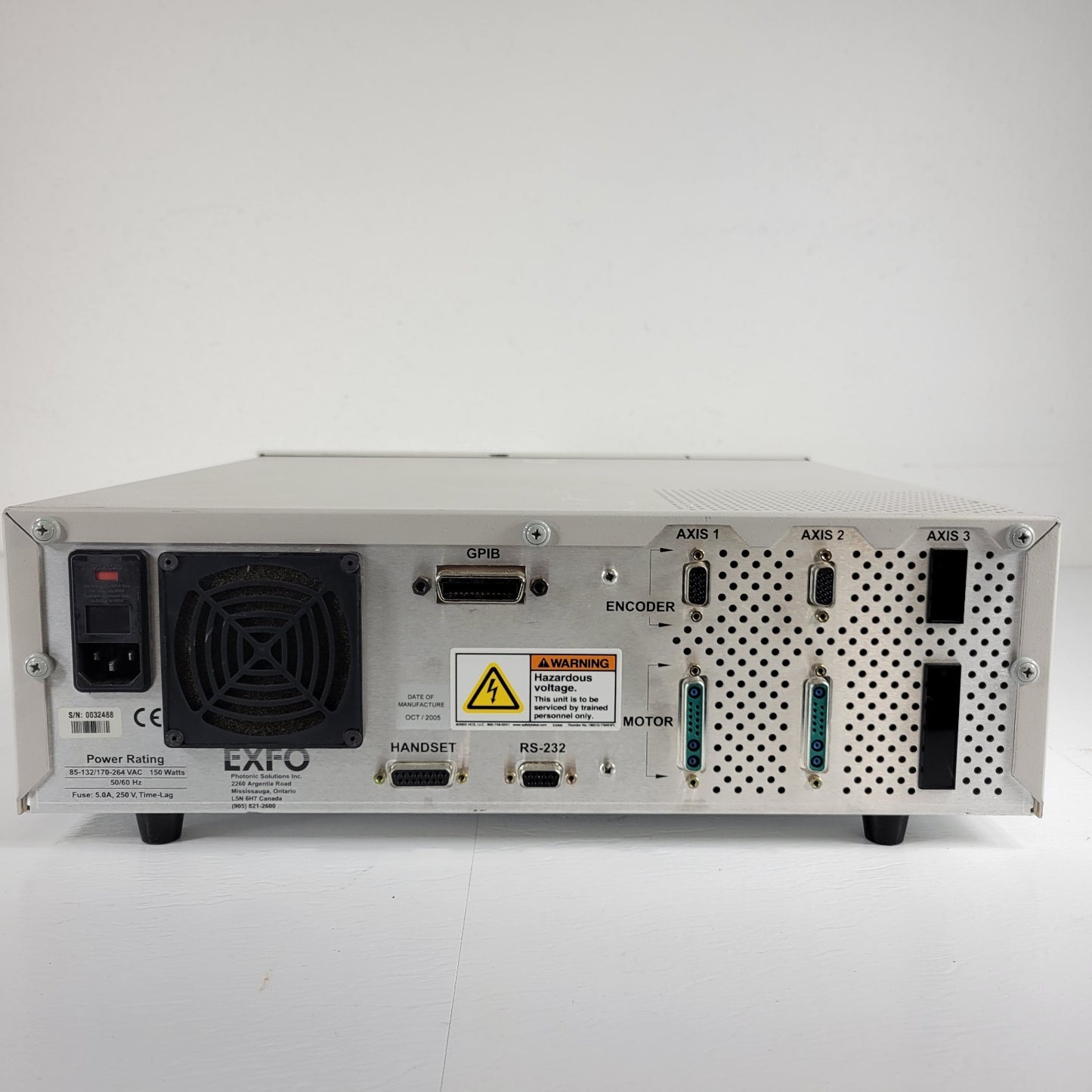 Burleigh Inchworm EXFO Controller 8200 Dual Axis Motor Micromanipulator RS232