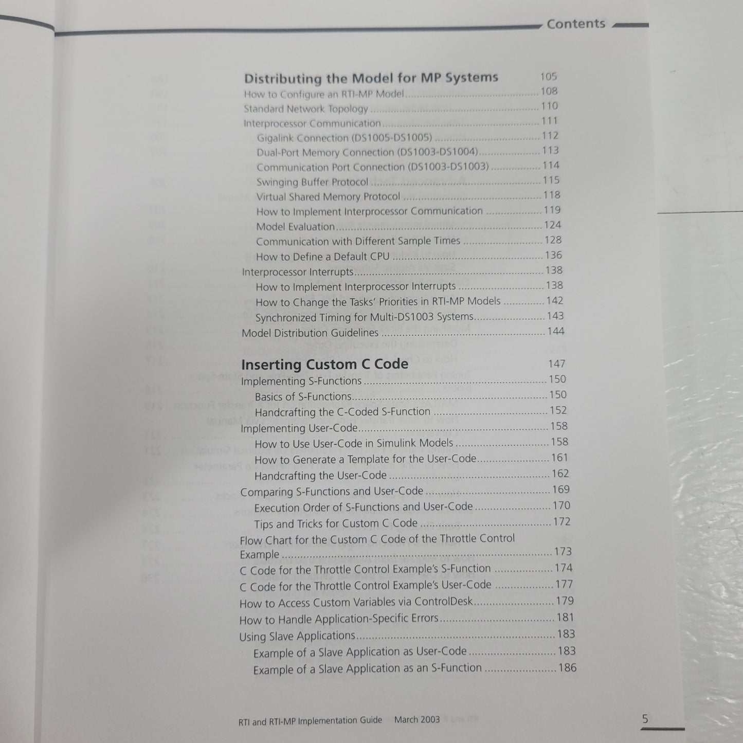 dSPACE RTI RTI-MP Real-Time Interface Implementation Guide Rel 3.5 2003 Manual