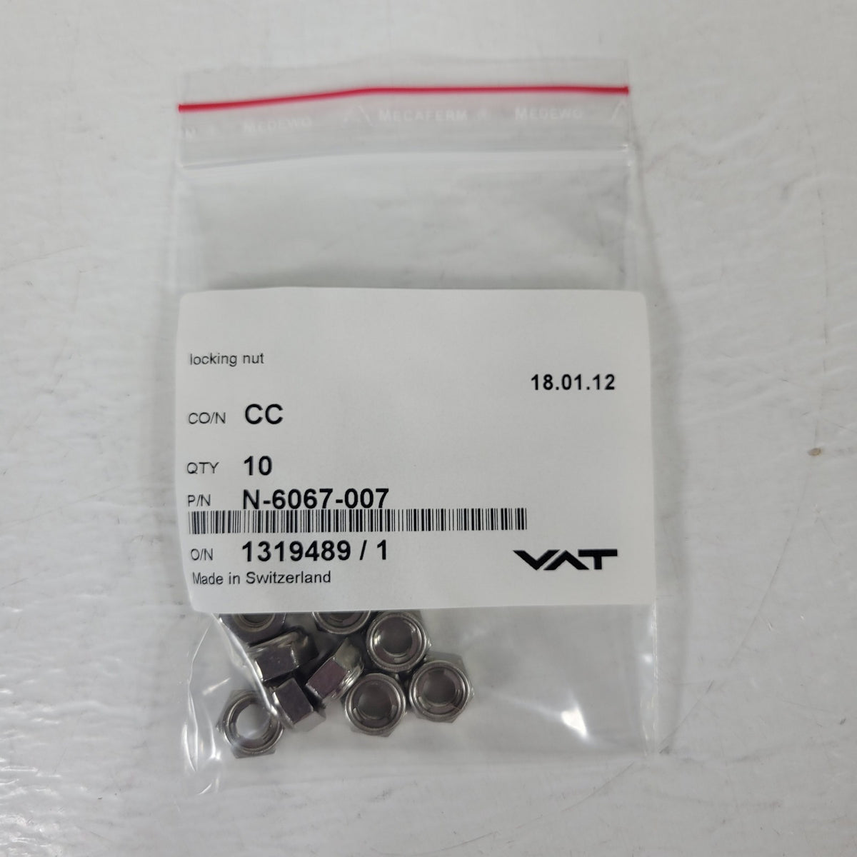 VAT 419088 DN200 Series 14 High Vacuum Gate Valve Spare Parts Kit NEW
