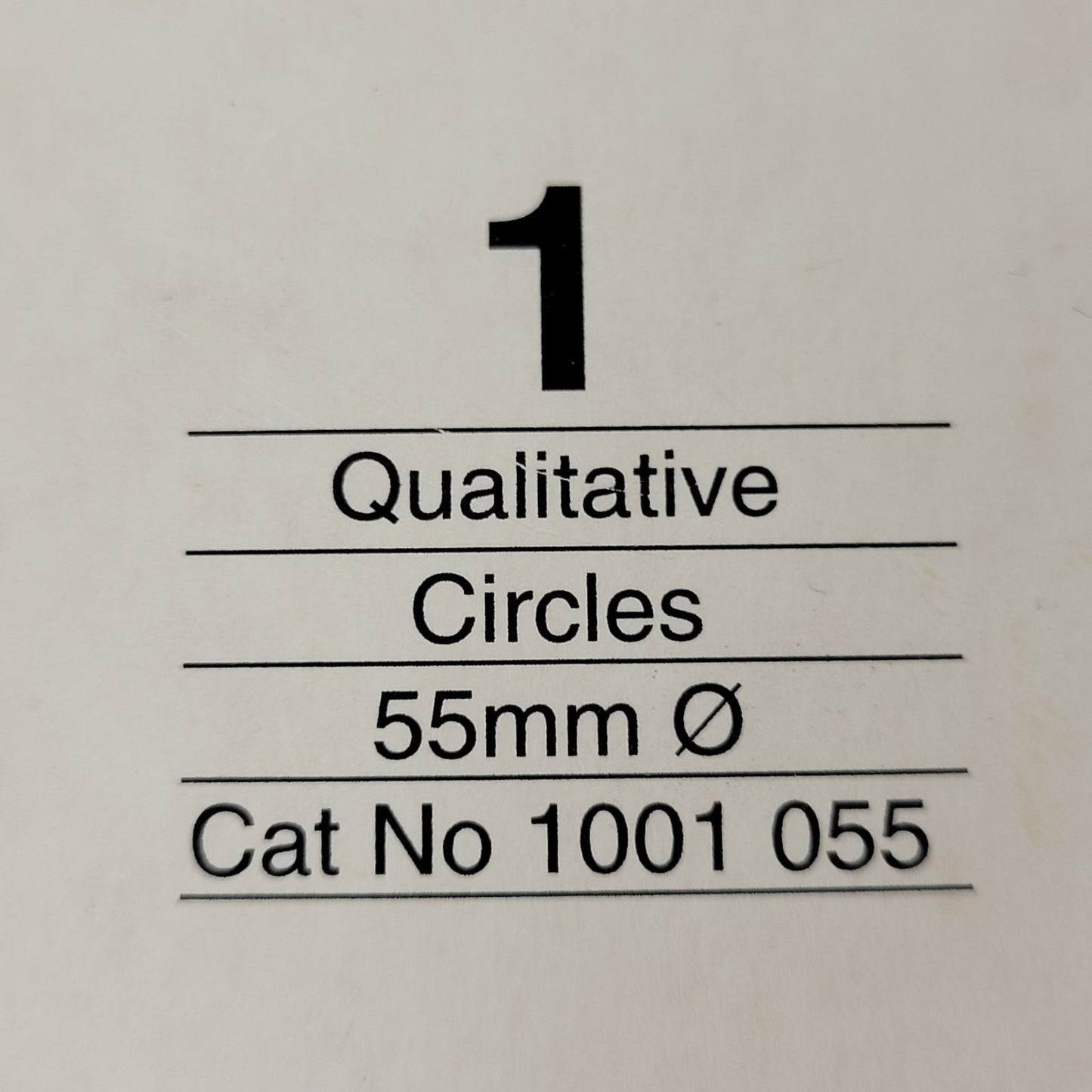 WHATMAN 1001-055 55mm Diameter Filter Papers, Partially Used 100-Pack