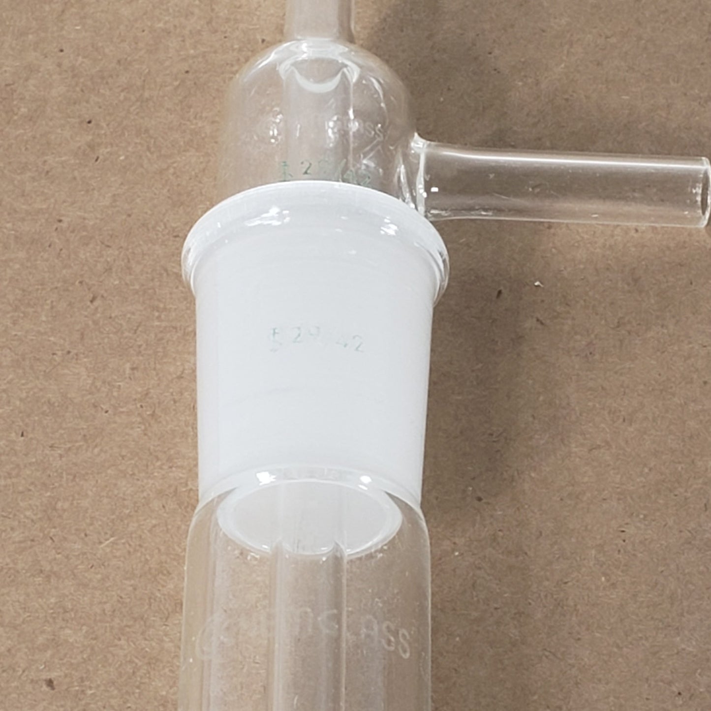 Chemglass CG-4516-01 Vacuum Trap 32mm OD 200mm Length 29/42 Inner Joint