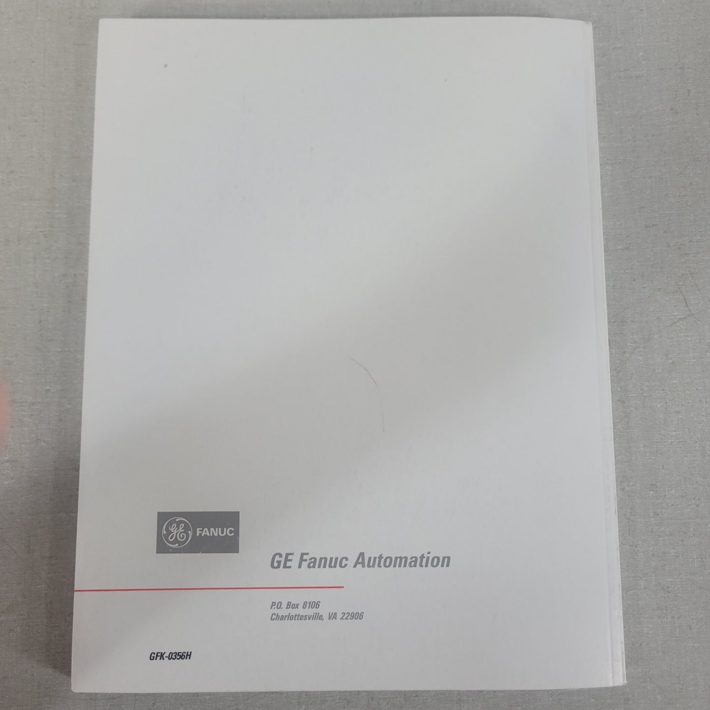 GE Fanuc GFK-0356H Series 90-30 Programmable Controller PLC Installation Manual
