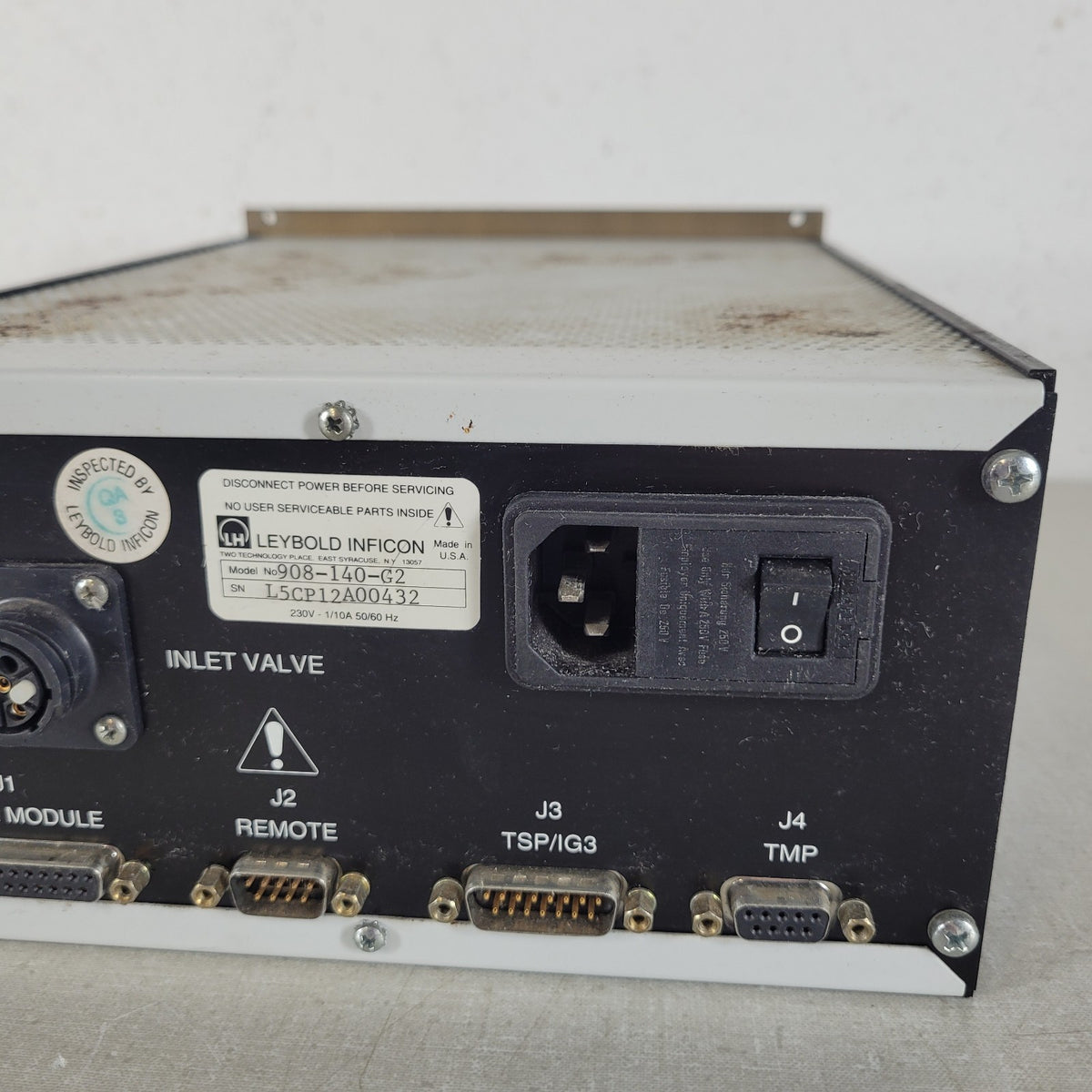 Leybold INFICON 908-140-G2 CIS Sensor Valve Heater Controller 230V