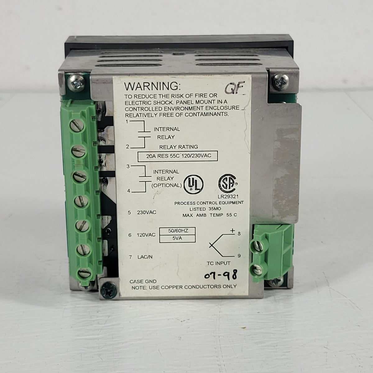 Omega CN3910AKF Type K Digital Temperature Controller Dual 20A Relays 120/230V