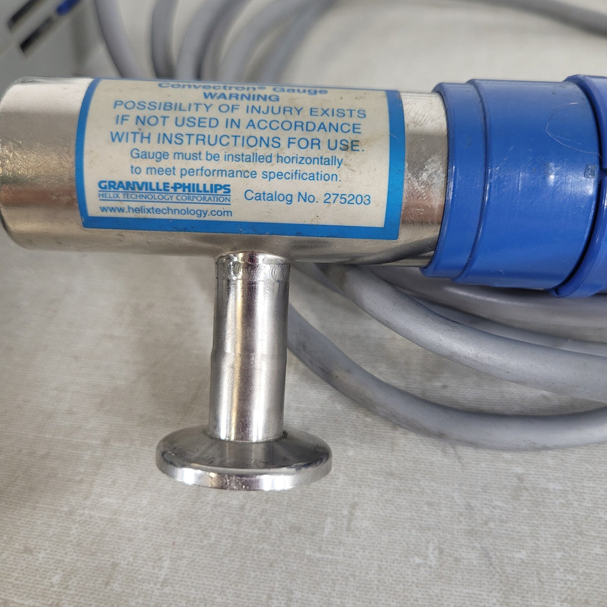 TESTED MKS Granville Phillips 275 Convectron Analog Vacuum Gauge KF16 Sensor