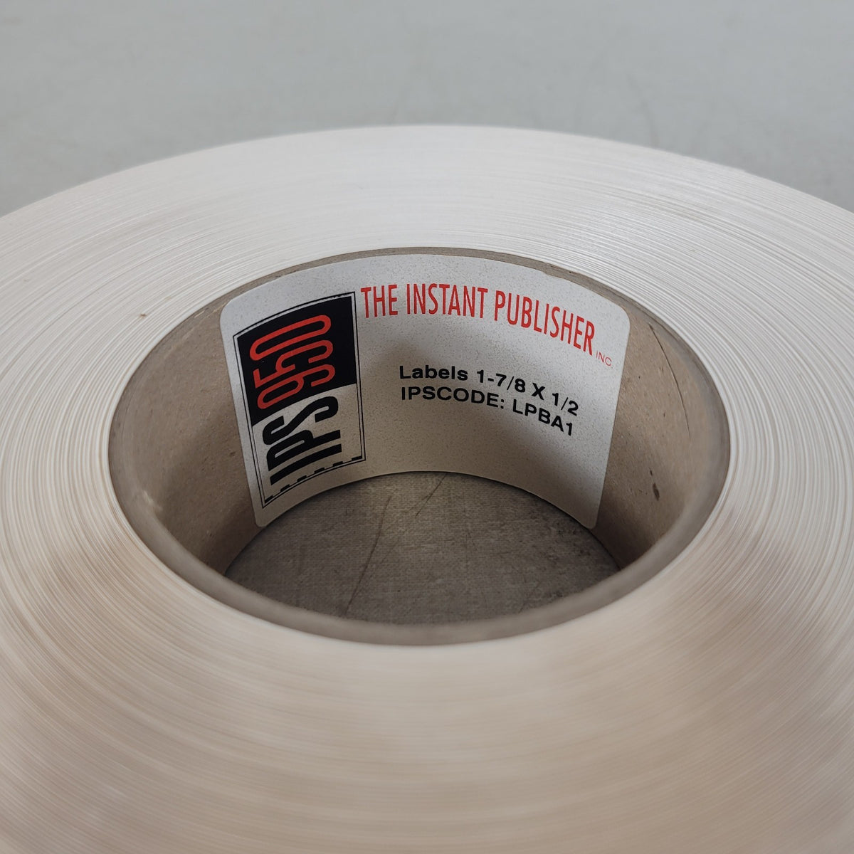 IPS LPBA1 The Instant Publisher 1-7/8" x 1/2" White Printer Labels Full Roll