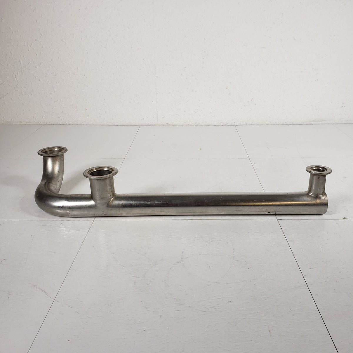 2x KF40 1x KF25 Stainless High Vacuum Manifold Elbow Tube 20.5" Open End