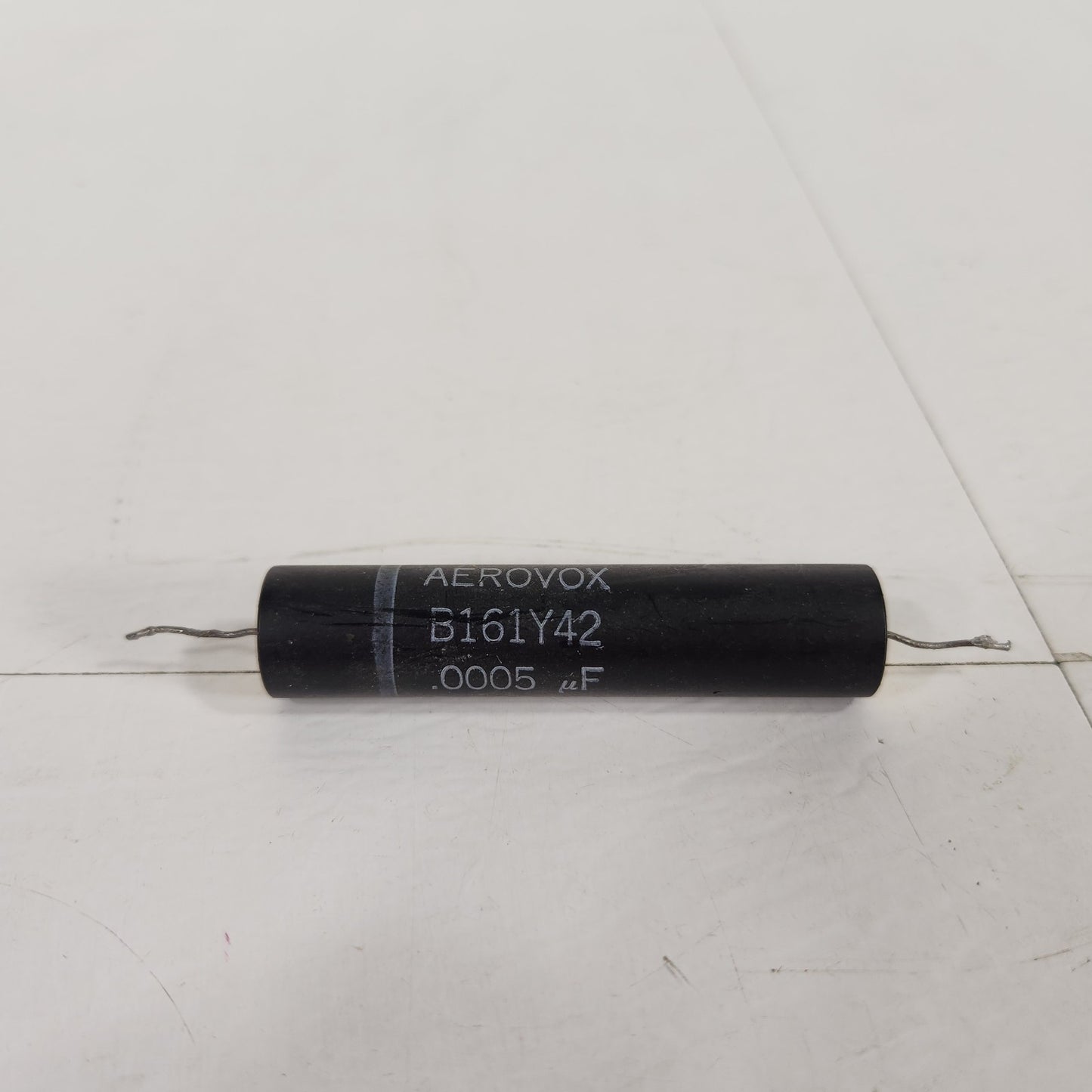 Aerovox B161Y42 500pF 15kV High Voltage Polyester Film Axial Capacitor