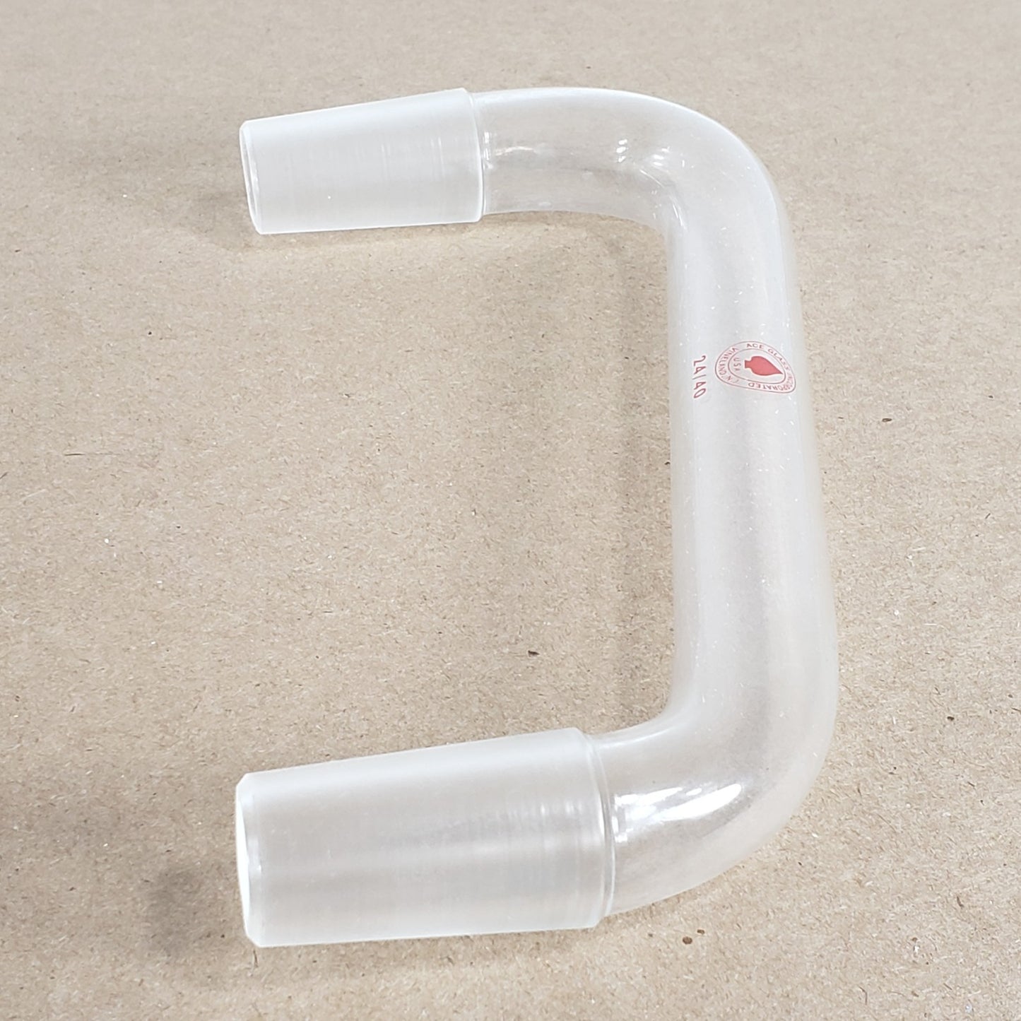 Lot Of 3 Ace Glass Inc 5040-10/5238-03/5125-10 Side-Arm/U/Y-Adapters 24/40 Joint