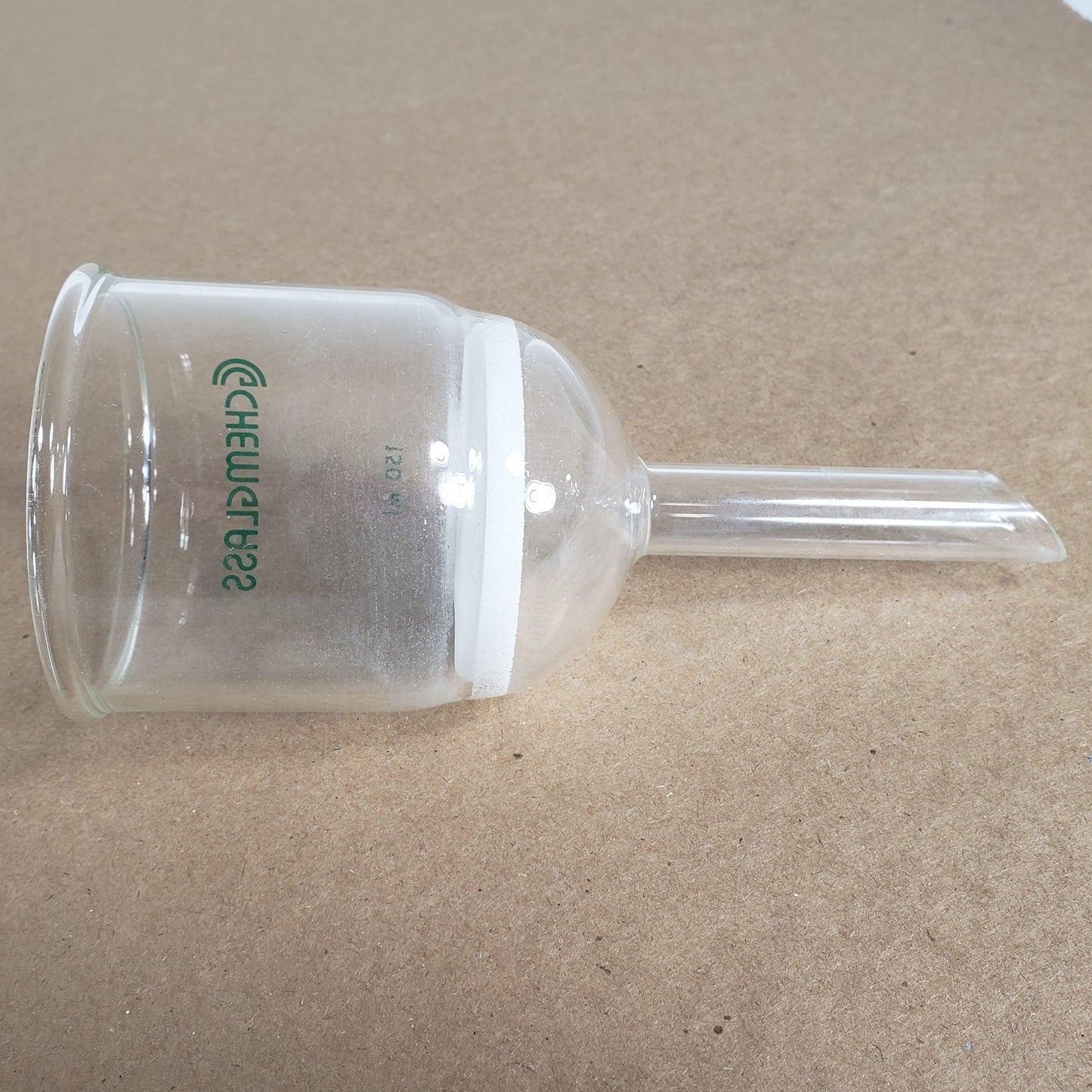 Lot Of 4 Chemglass 36060 150mL Buchner Filtration Funnels 4 total 3 Course 1 Med