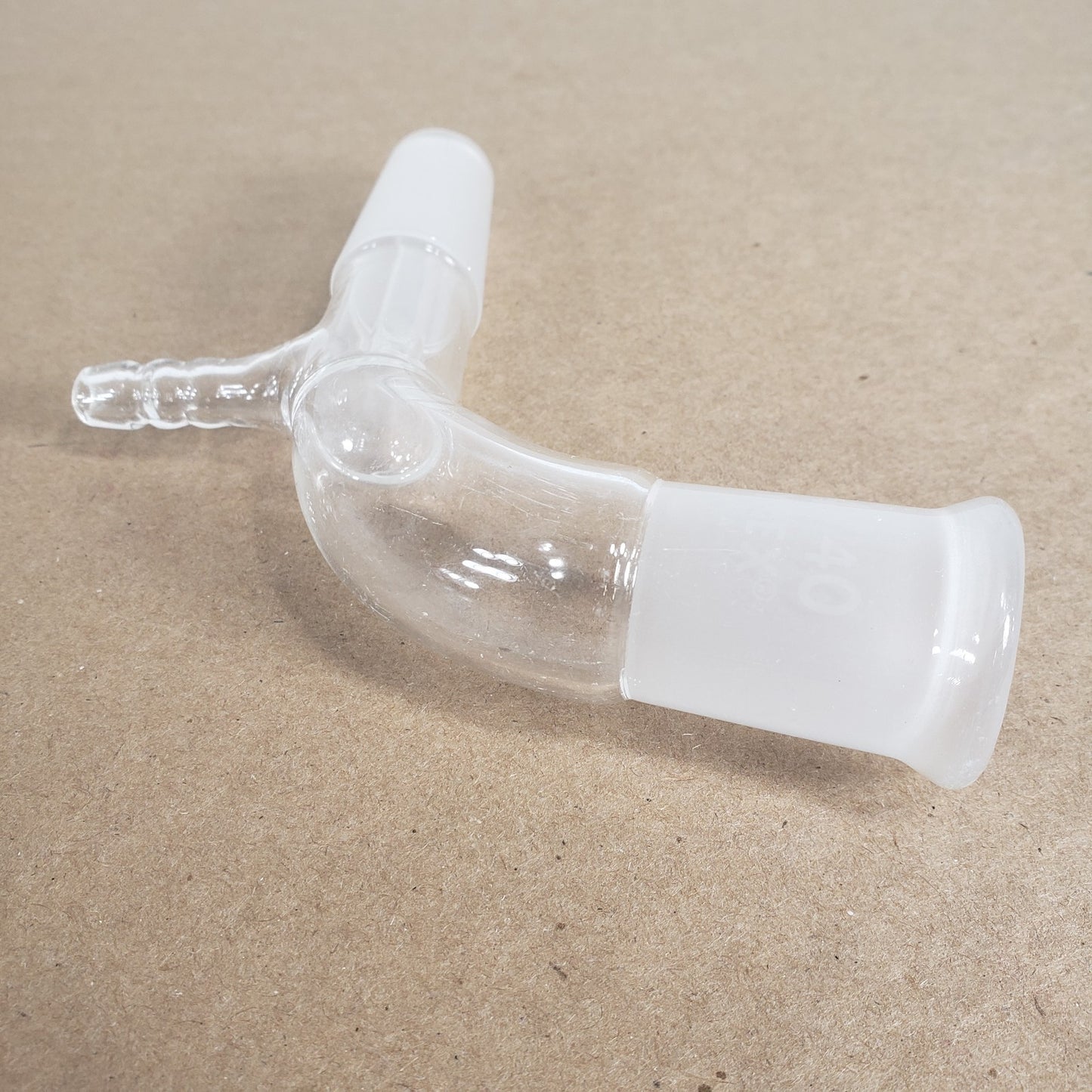 Chemglass CG-1050-01 105° Angle Vacuum Connecting Adapter with 24/40 Joints