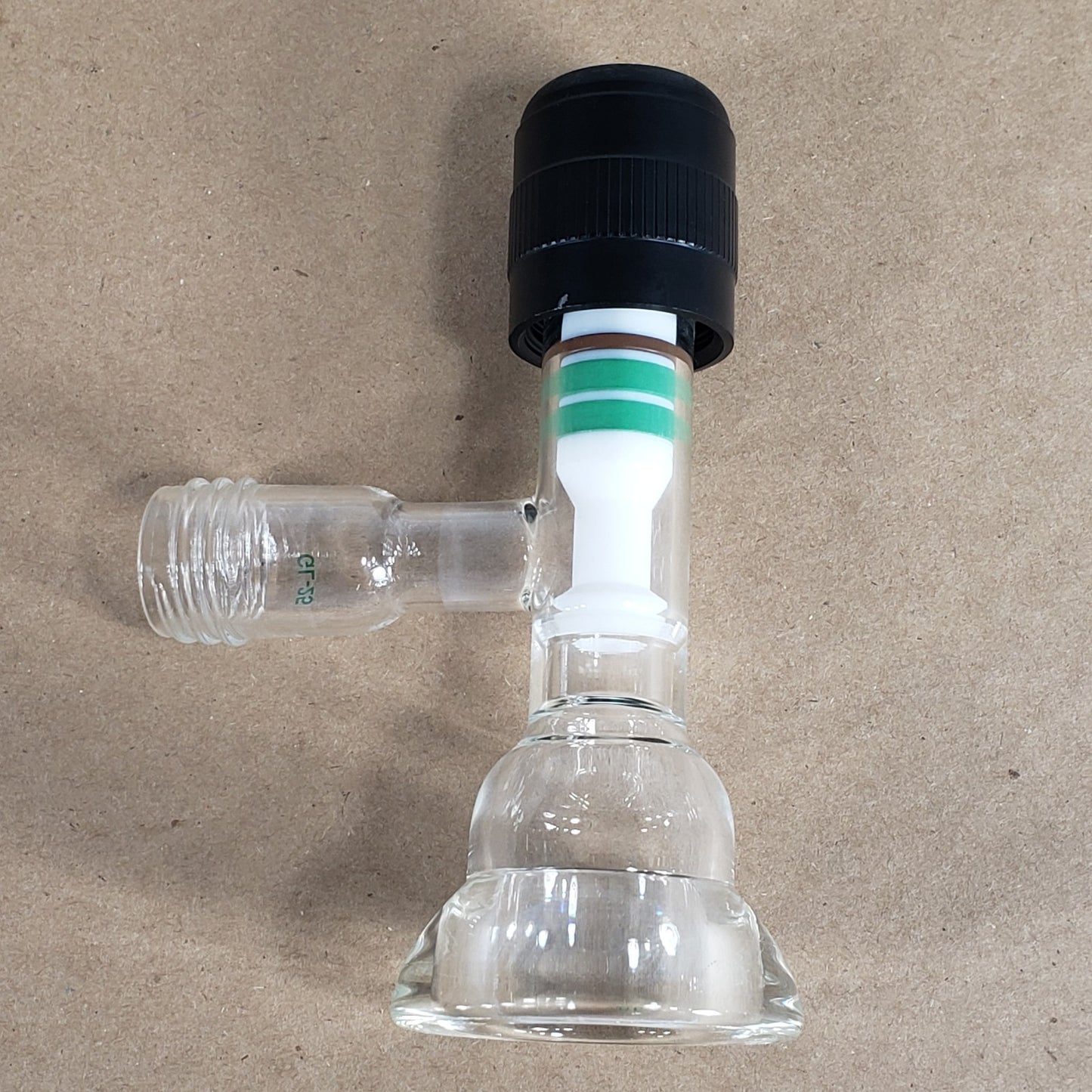 Chemglass AF-0306-03 #30 O-Ring Joint Glass Thermocouple Gauge Adapter GL-25