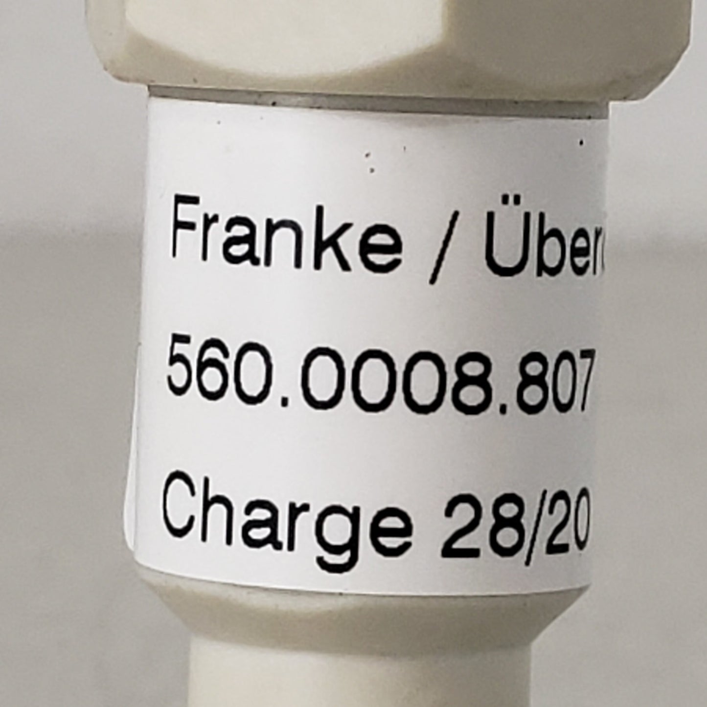 Franke 560.0008.807 12 Bar Pressure Relief Valve From an A800 Esspresso Machine
