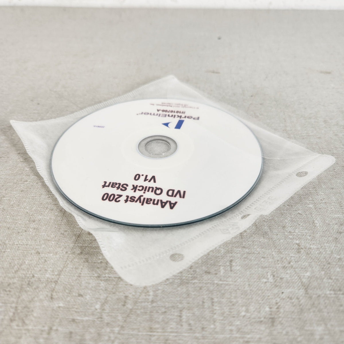 PerkinElmer N1010706-A AAnalyst 200 IVD Quick Start Guide v1.0 Software CD