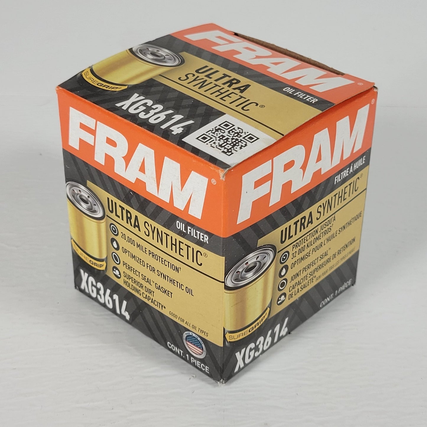 FRAM XG3614 Ultra Synthetic Oil Filter, 20,000 Mile Protection; New, Open Box