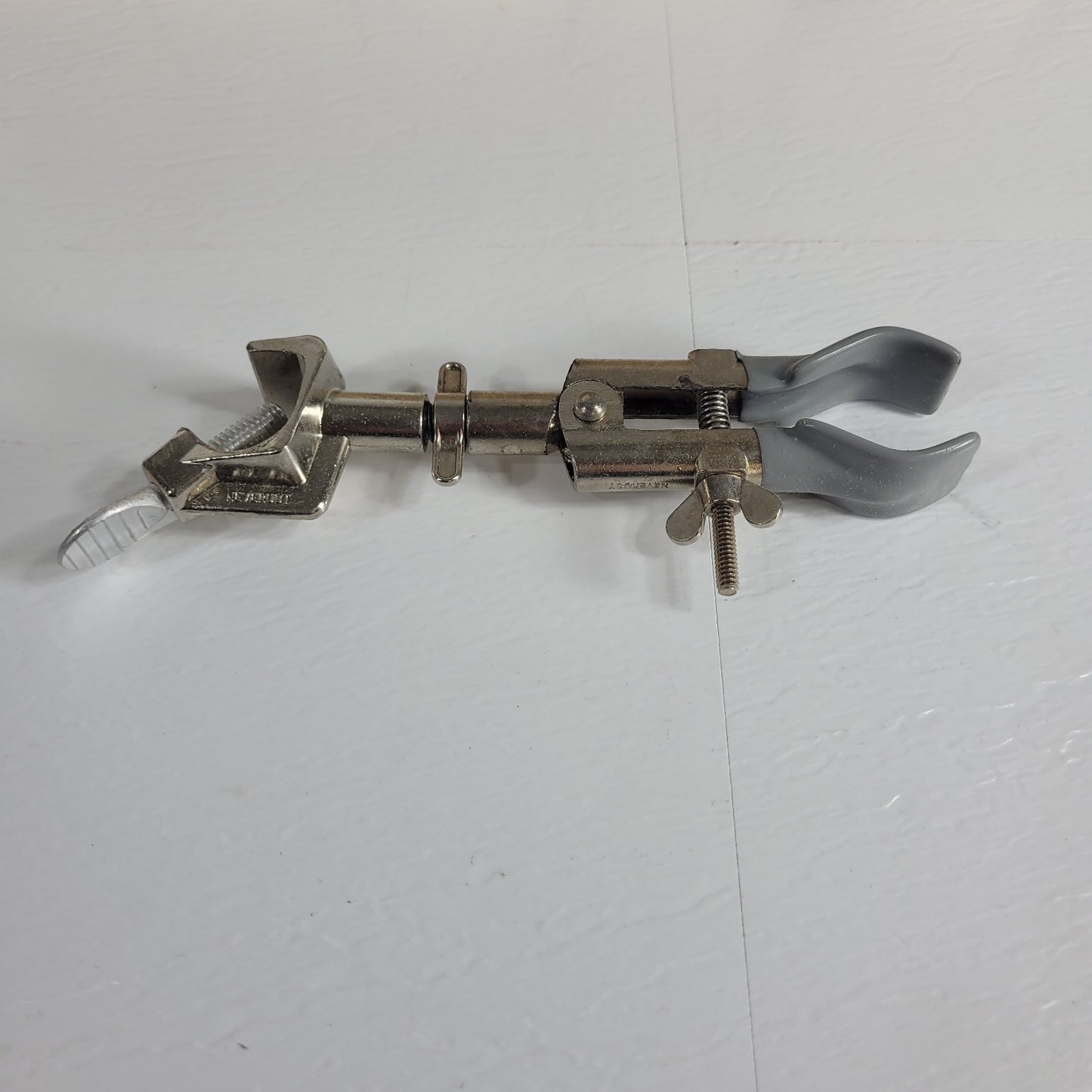 Lot of 5 2-Prong Lab Clamps Single Adjustment Adjustable Extension Utility Clamp