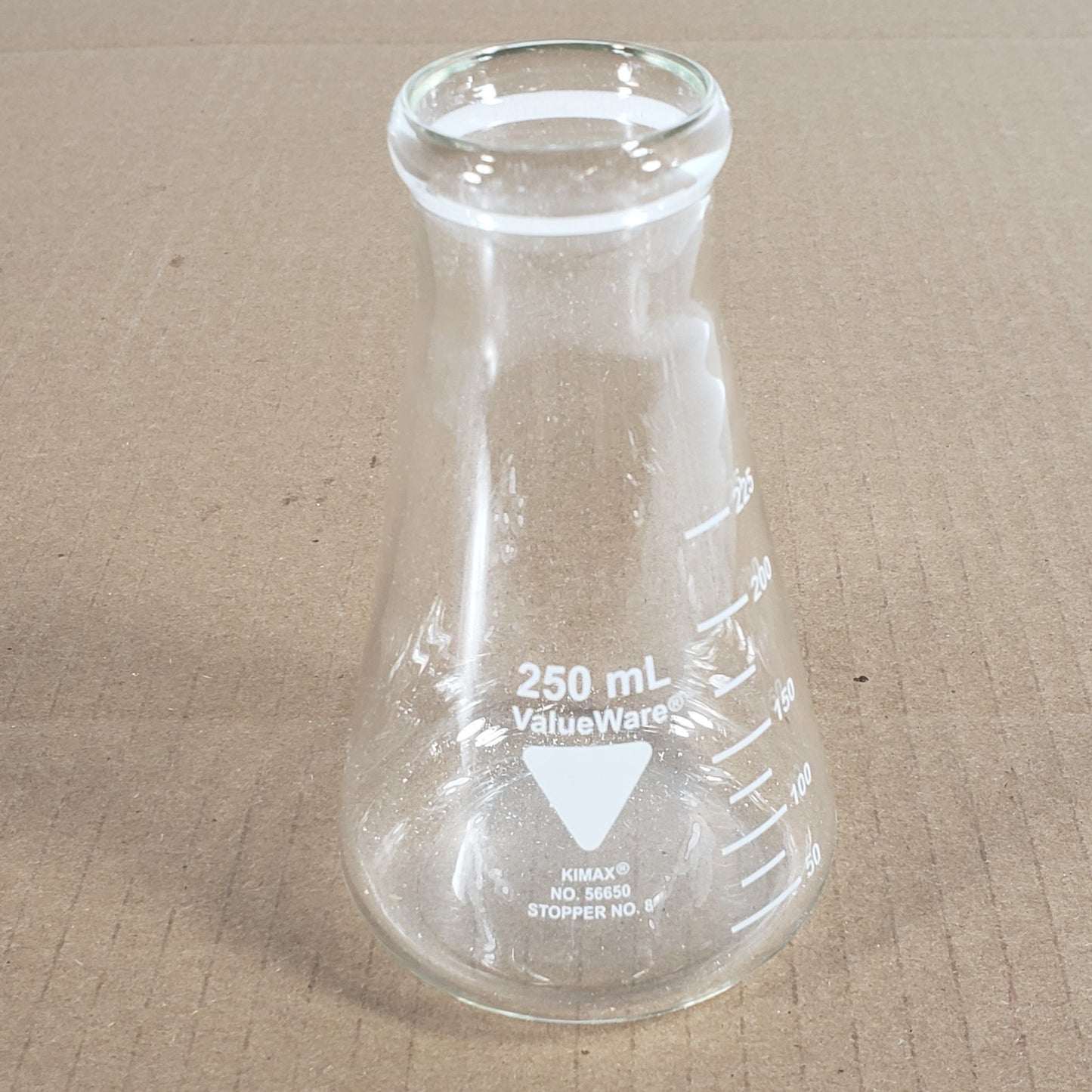 Lot of 14 Valueware/Pyrex 56650/26501/5100/4980 250mL Erlenmeyer Flasks