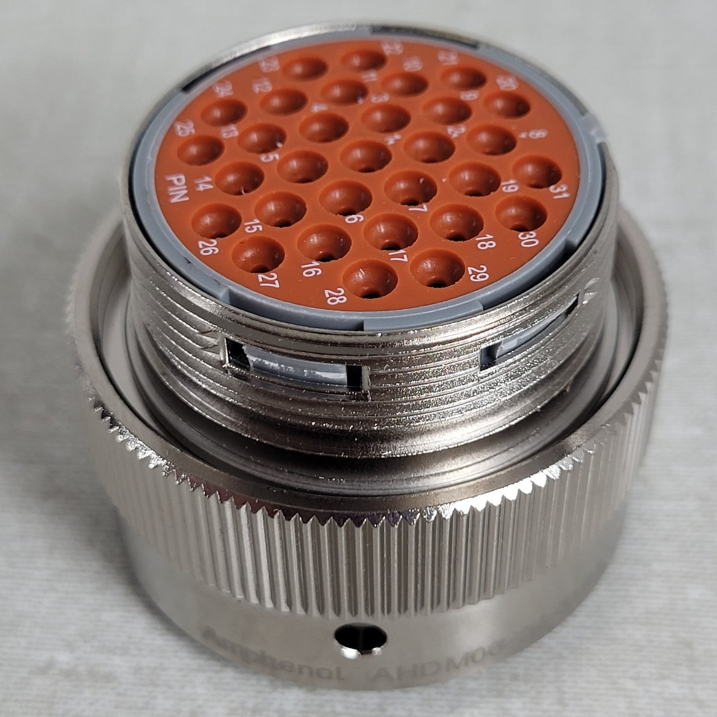 Amphenol AHDM06-24-31PT-059 31 Pin Circular Plug Conn w Backshell IP67 IP69K