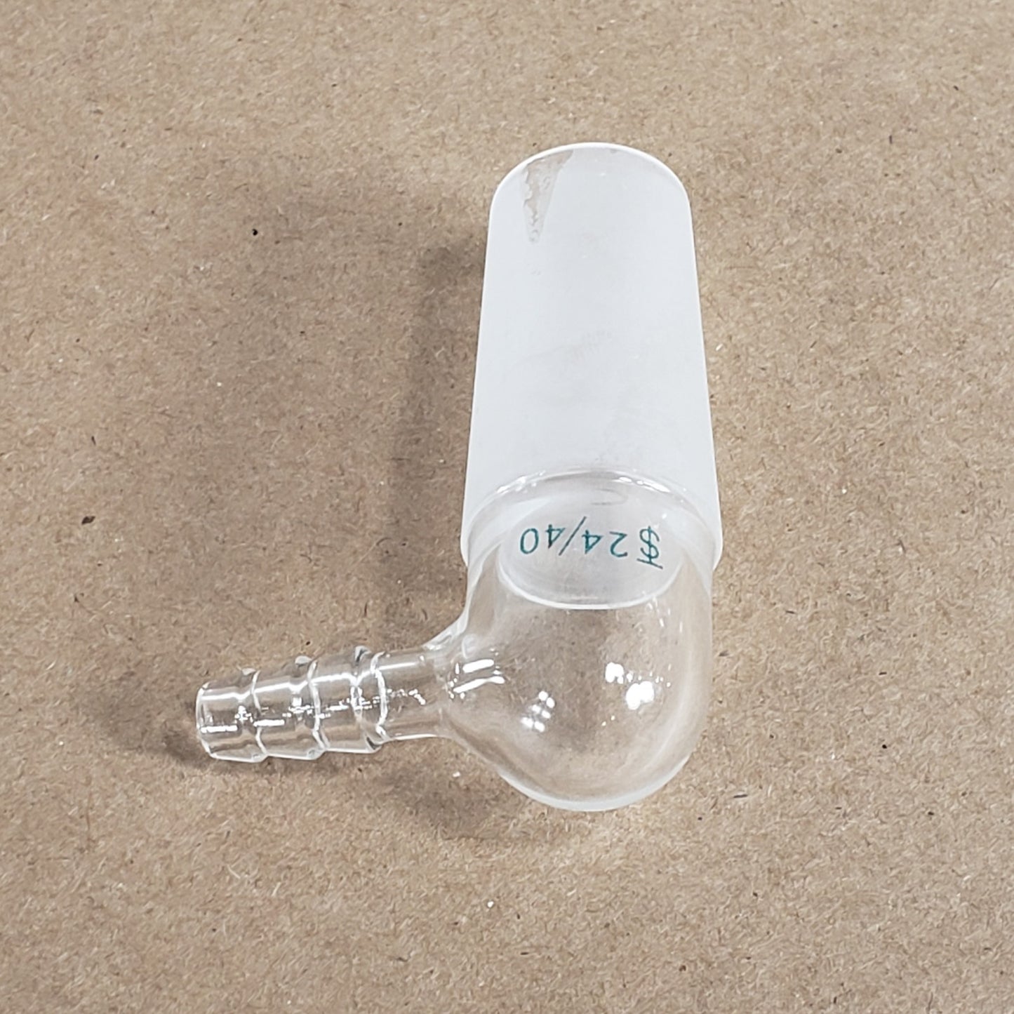 Lot of 3 Chemglass CG-1014-01 Glass Inlet Adapter for 24/40 Inner Joint 90°
