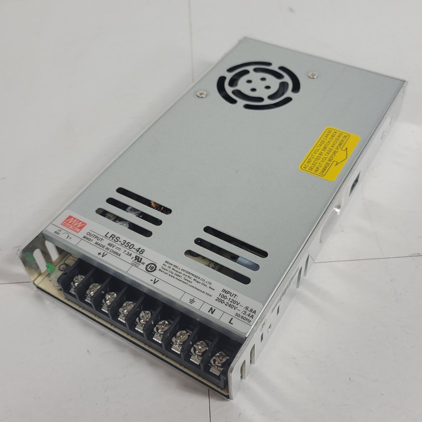 MEAN WELL LRS-350-48 48VDC 7.3A 350W Enclosed Switching Power Supply