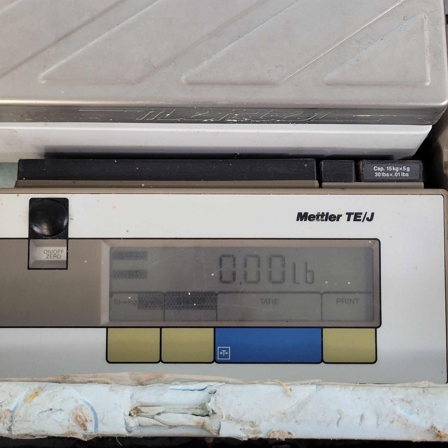 Tested Works Mettler Toledo TE15 15kg TE/J Industrial Platform Scale w/ Case