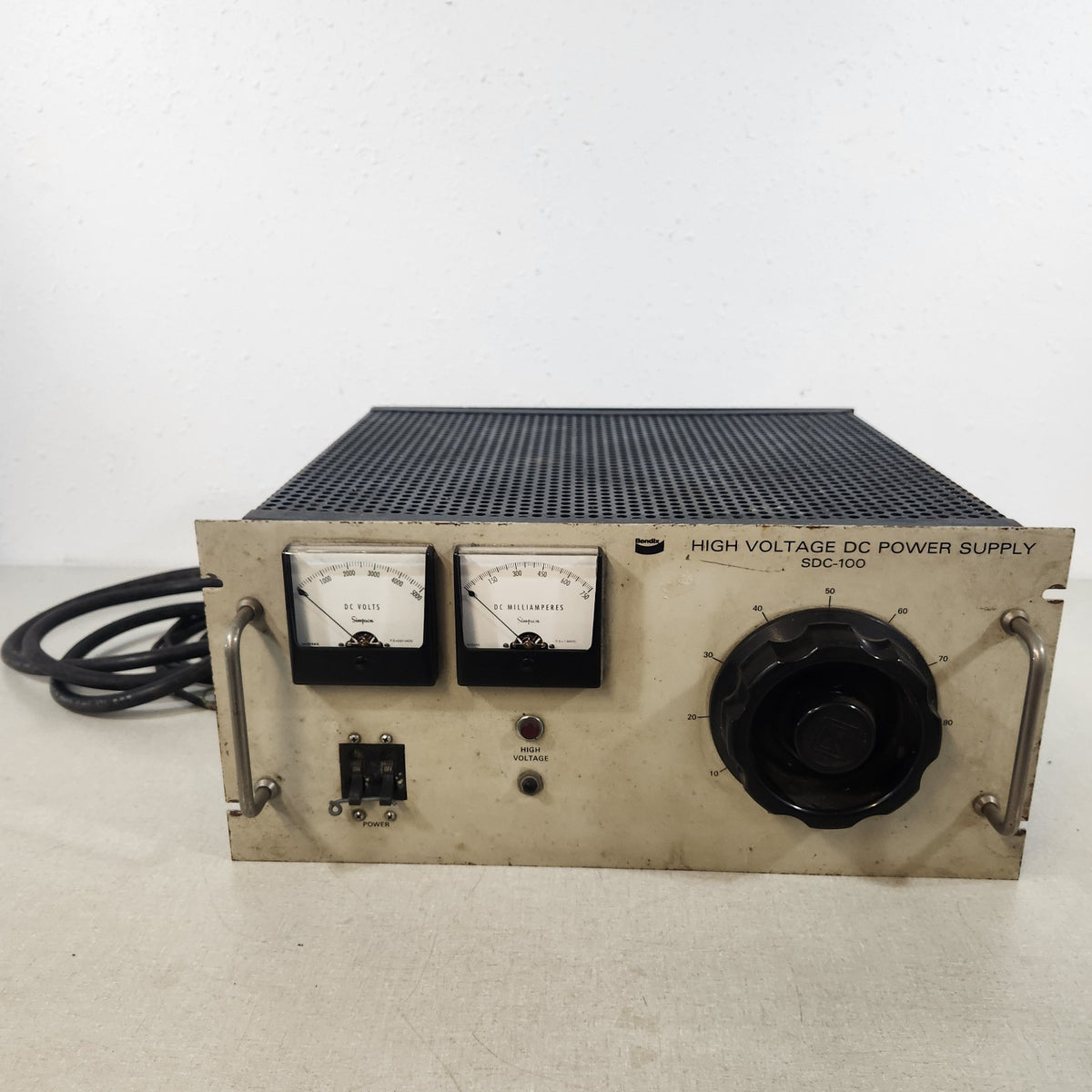 TESTED Bendix SDC-100 5kV Adjustable HV Hi Voltage DC Arc Discharge Power Supply