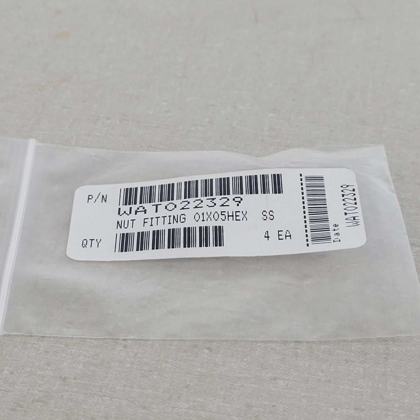 4x Waters WAT022329 WAT005062 1/8in SS Compression Nut HPLC Fittings