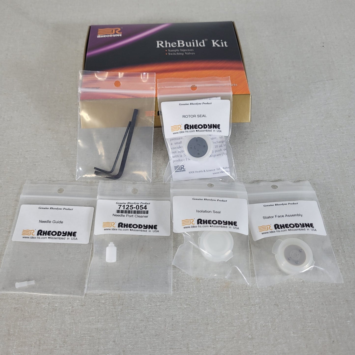 Rheodyne 7725-999 RheBuild Kit for 7725 7725i HPLC Sample Injector Rebuild Kit
