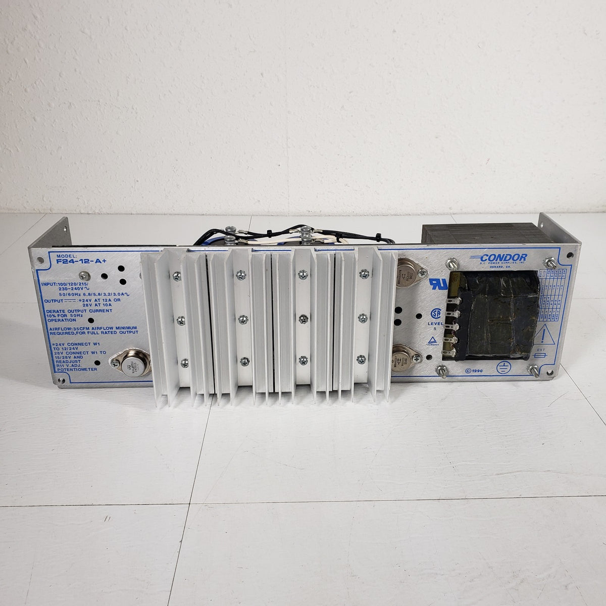 Condor F24-12-A+ Linear Power Supply 24VDC 12A 288W Open Frame AC/DC