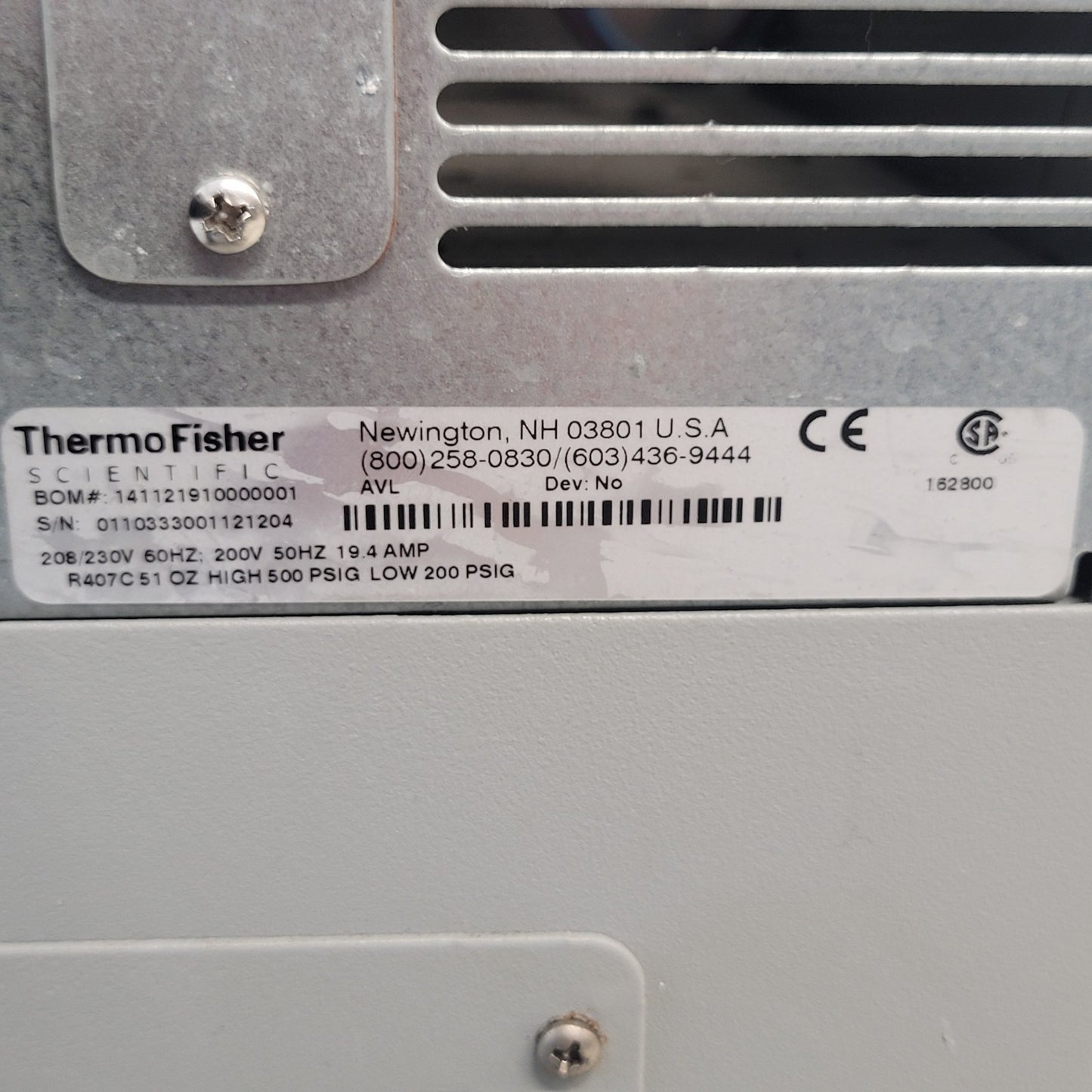 TESTED Thermo Scientific NESLAB ThermoFlex 5000 P3 230V 1PH Air-Cooled Chiller
