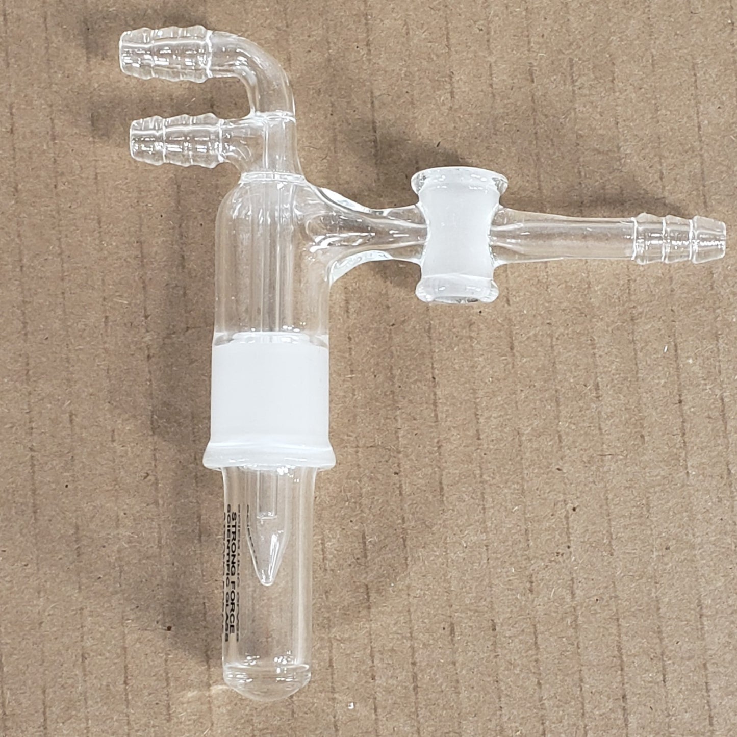 Unbranded Glass Micro Vaccum Sublimer/Cold Finger Assembly 3/8" Hose Inlets
