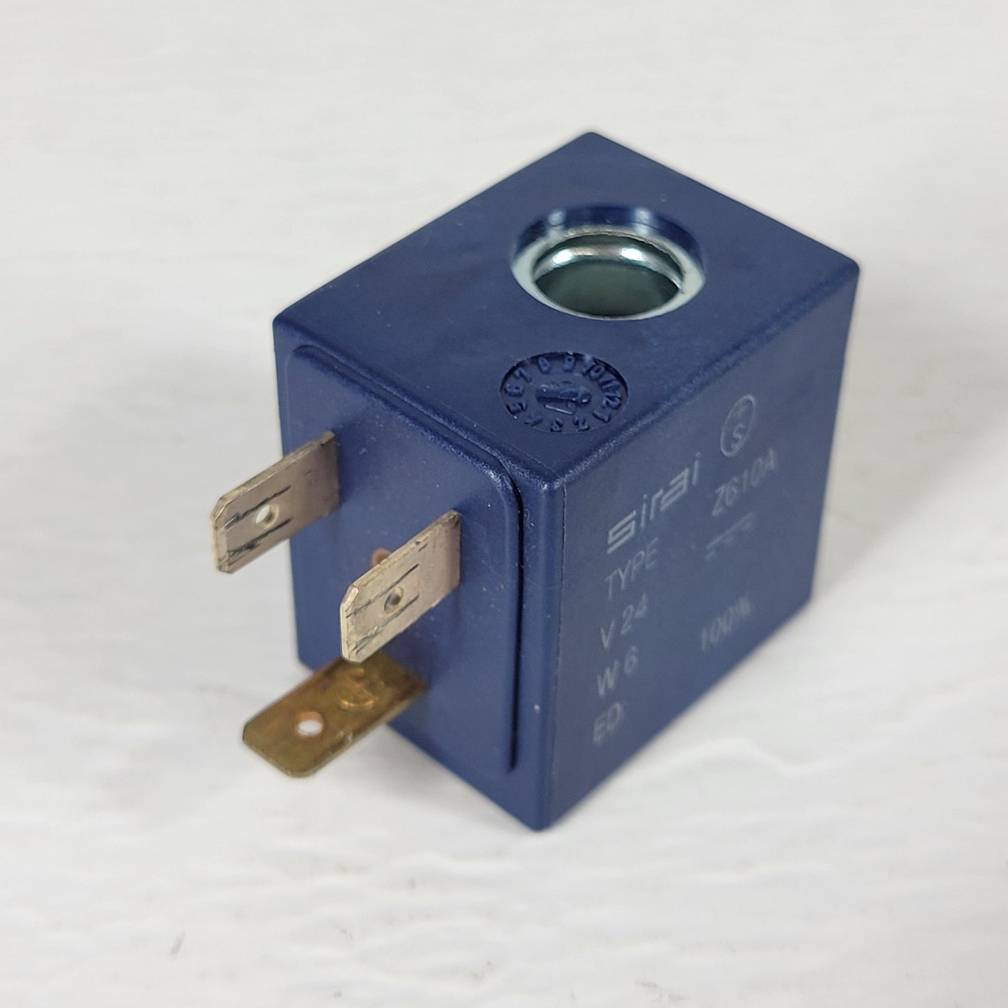 SIRAI Model Z610A 24VDC Solenoid Valve Coil; Used, Good Condition