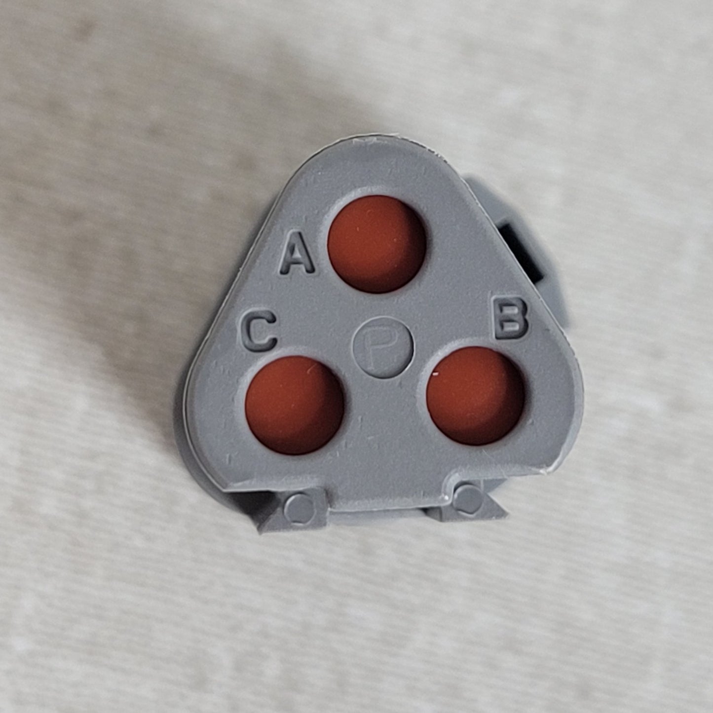 2x Amphenol Sine AT04-3P-RJ120 AT Series 3-Way Pin J1939 Receptacle 120 Ohm Gray