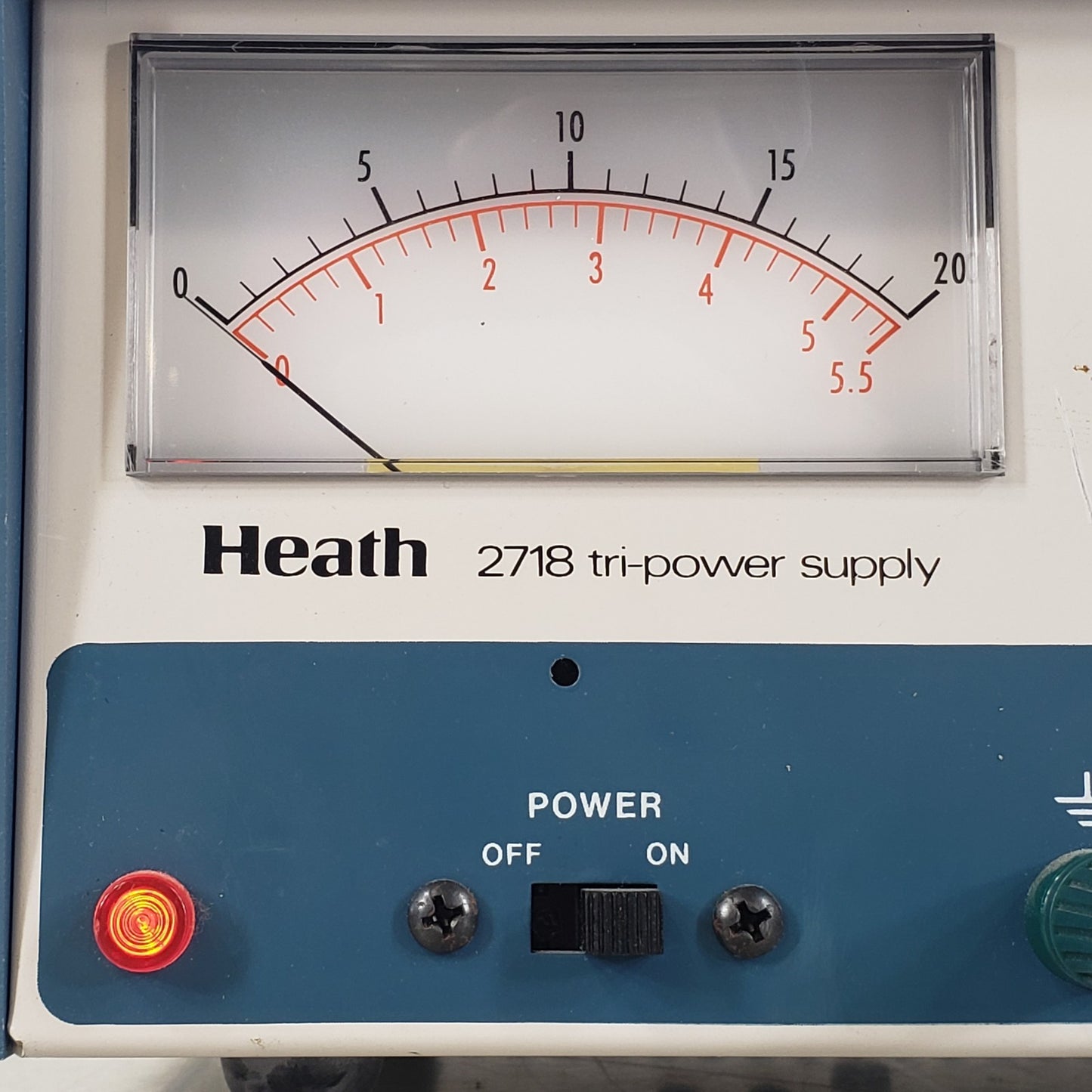 TESTED Heathkit IP-2718 Tri-Power DC Bench Supply 2x 0-20V 500mA + 5V 1.5A