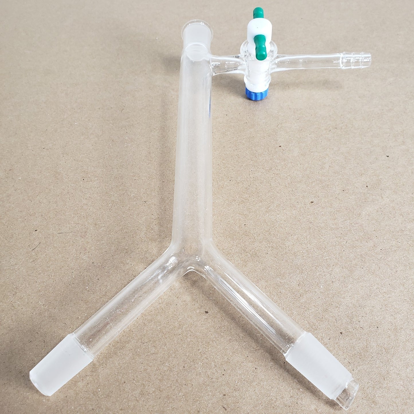 Unbranded Y-Adapter Distillation Assembly w/Cold Finger 14/20 & 1/4" Hose Joints