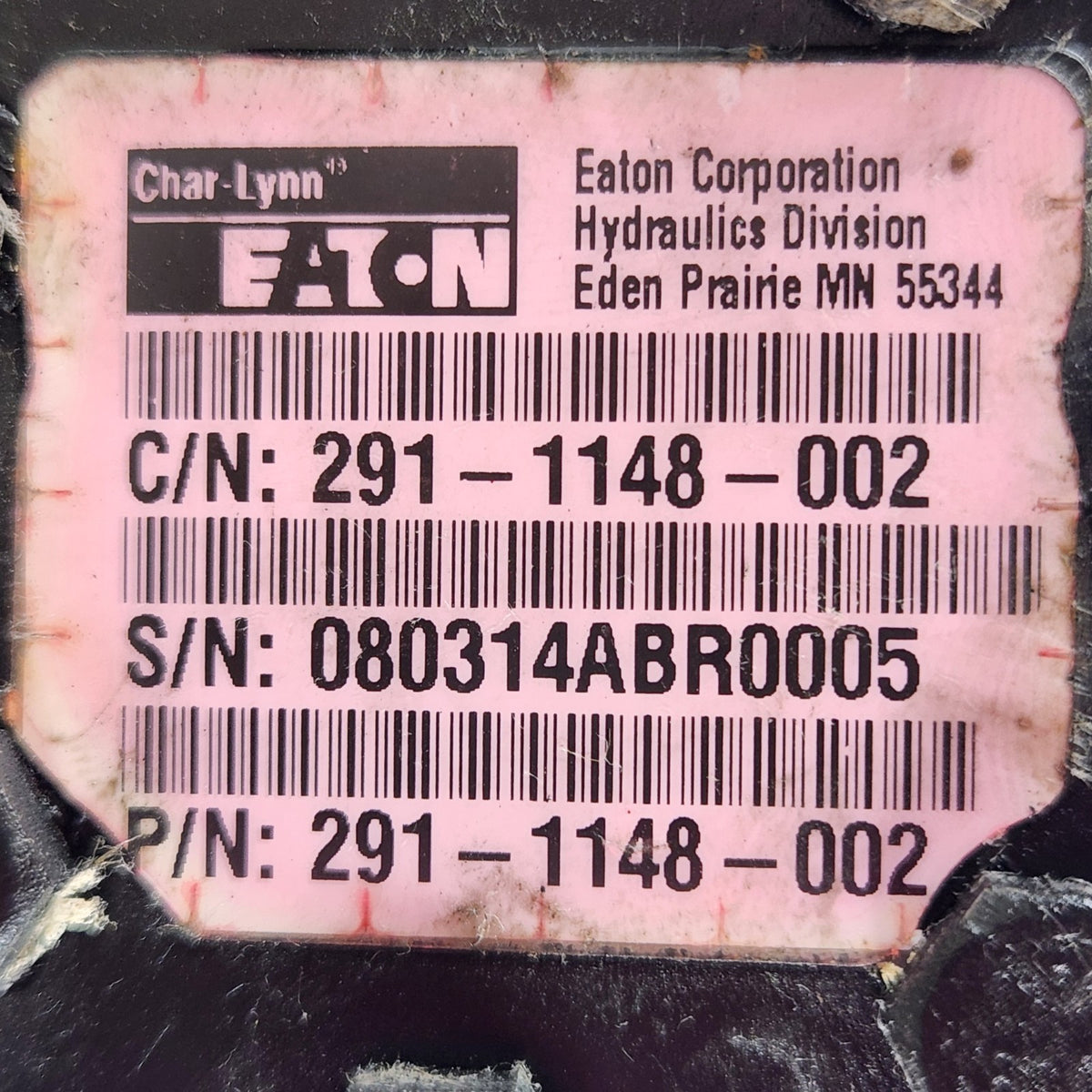 Eaton Char-Lynn 291-1148-002 Hydraulic Steering Control Unit UNTESTED