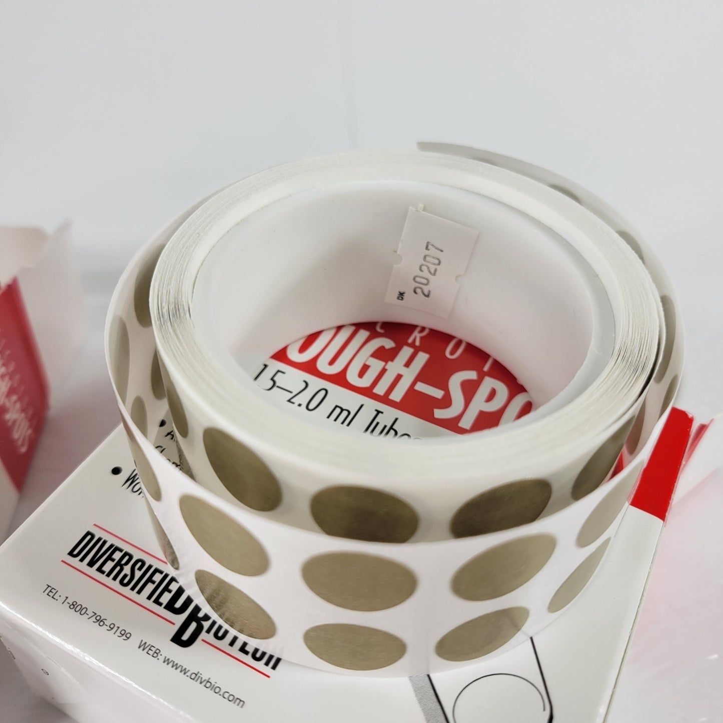 MICROTUBE T-SPOTS-50R & T-SPOTS-50D 1/2" Diameter For Microtube Labeling