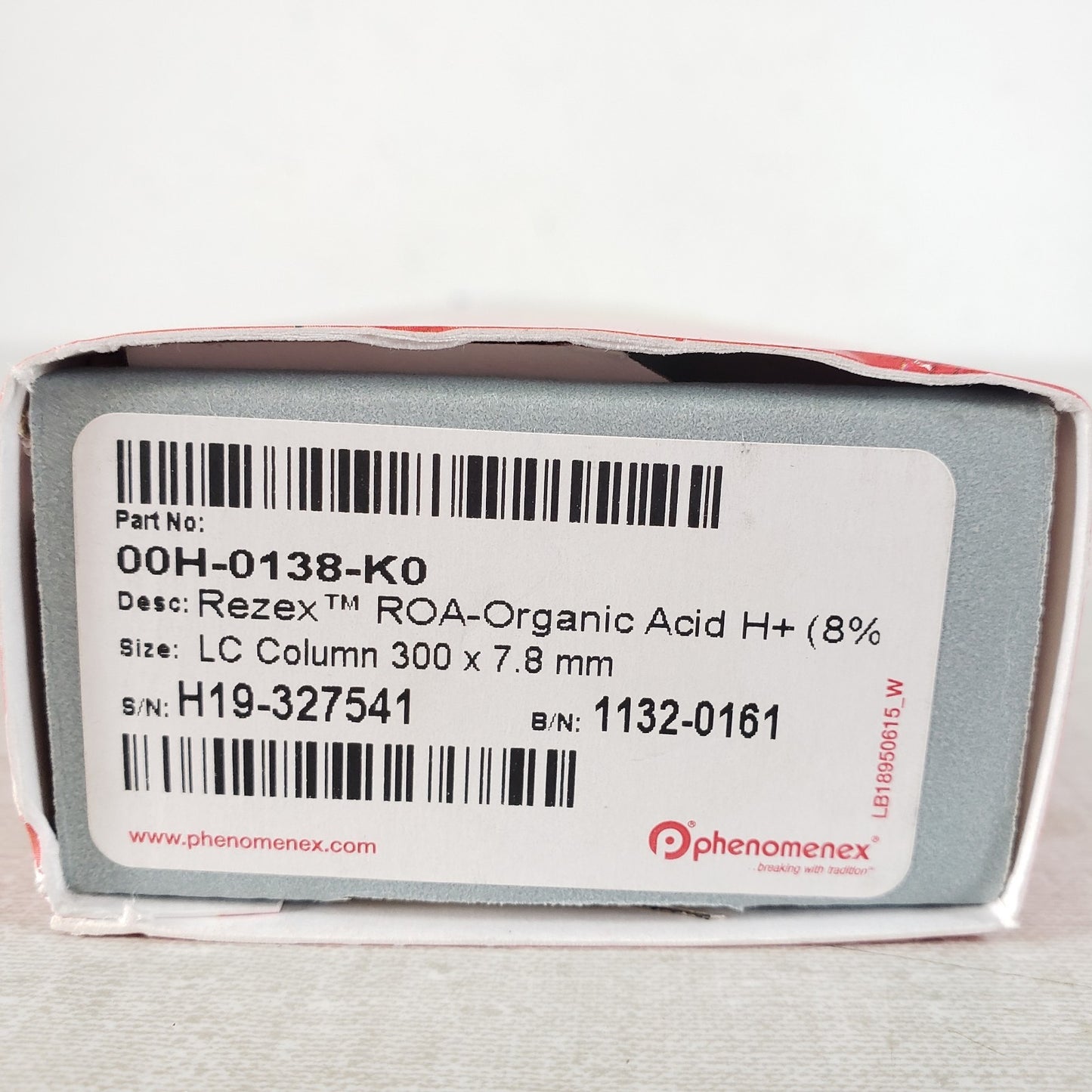 Phenomenex 00H-0138-K0 LC Column GC Sample Prep Rezex ROA-Organic Acid H+ 8%