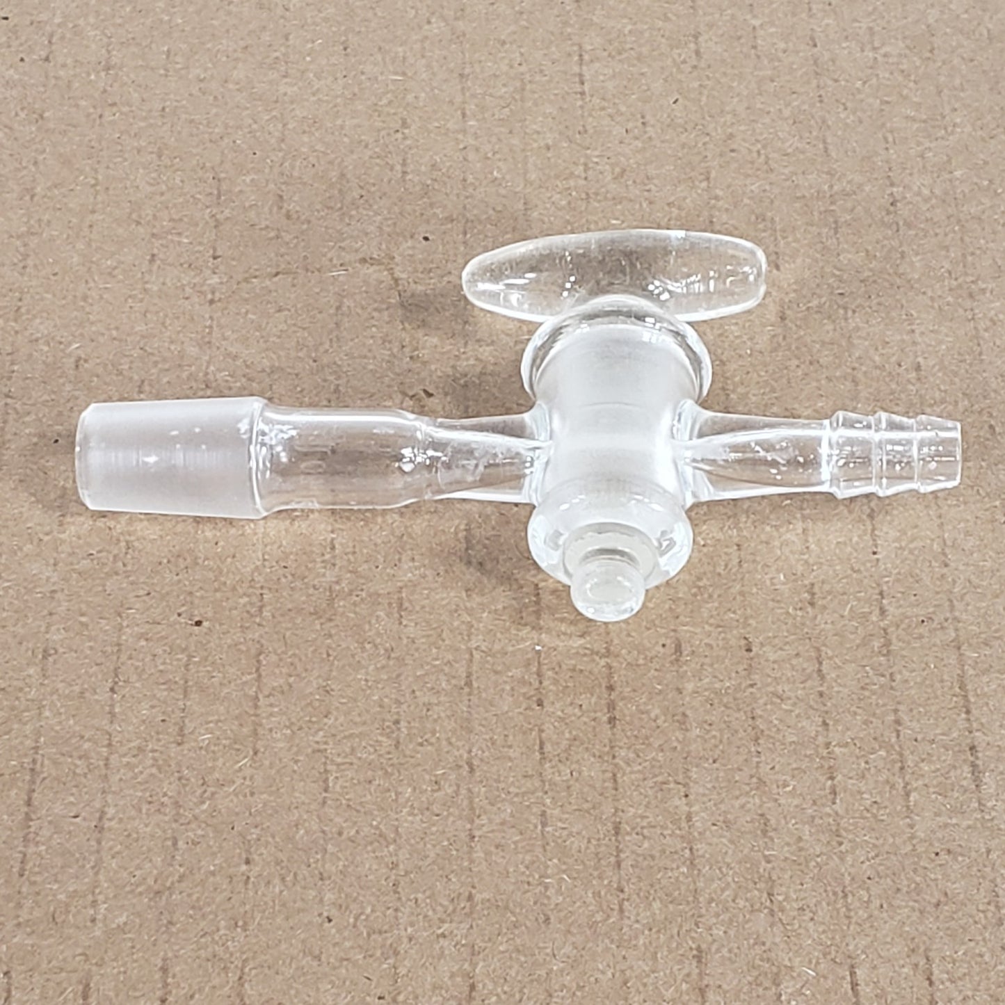 2x Unbranded 14/20 Outer Joint To 3/8" Hose/Straight Tube Adapters w/Stopcocks