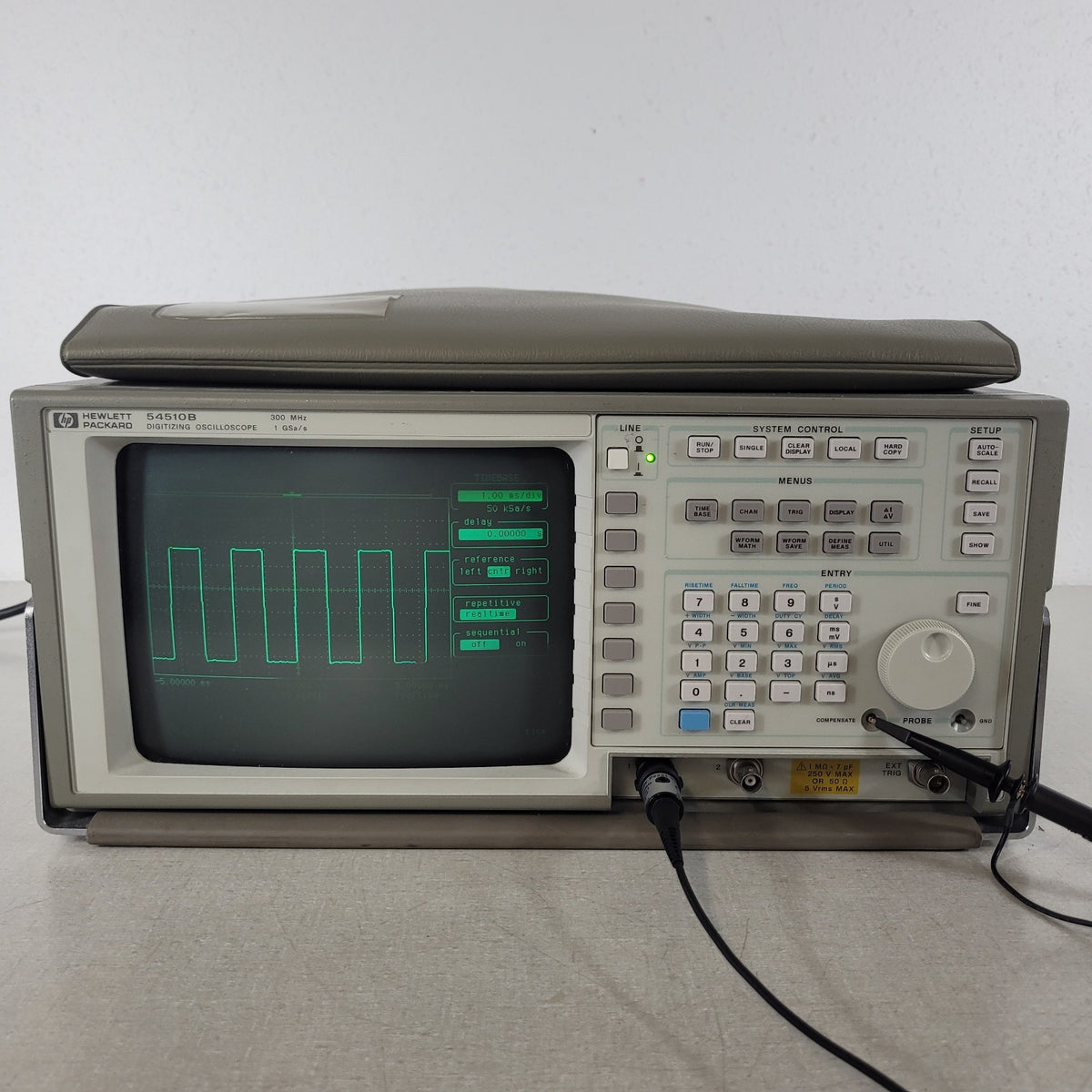 HP Hewlett Packard 54510B 300MHz 1GSa/s 2CH Oscilloscope TESTED WORKING