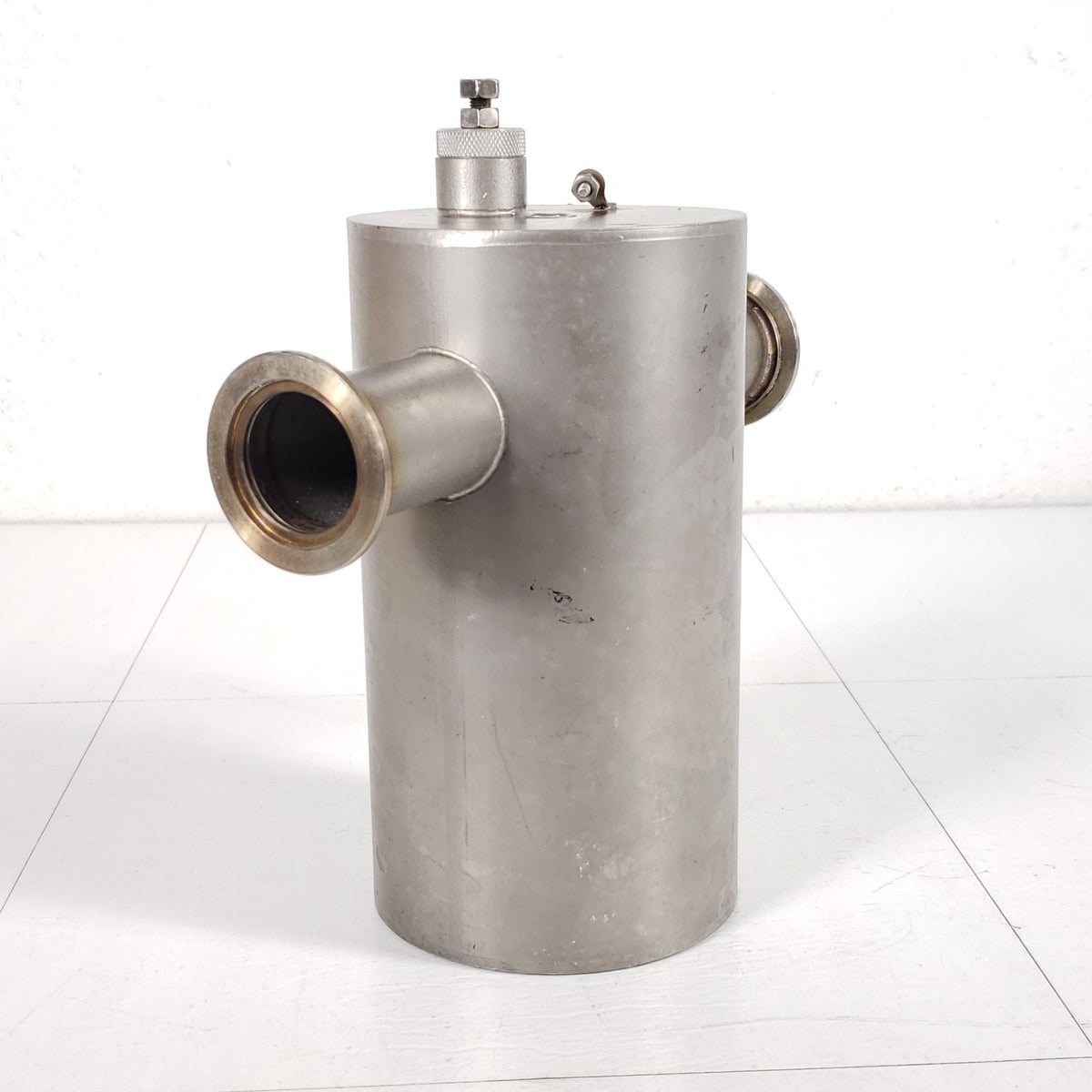 Stainless Steel Vacuum Foreline Trap Filter Canister Dual KF40 NW40 Mesh Element