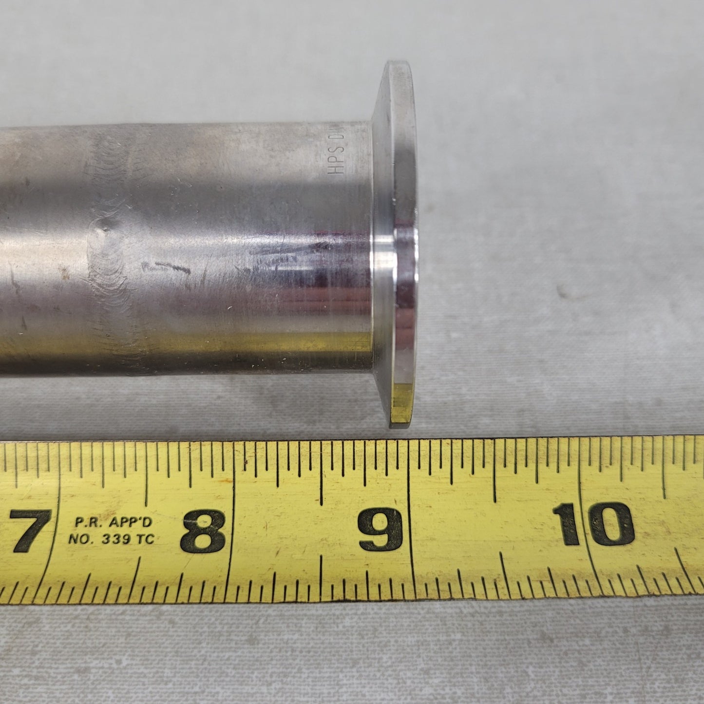 MKS KF40 NW40 QF40 9" Full Nipple Straight Tube High Vacuum Stainless Steel