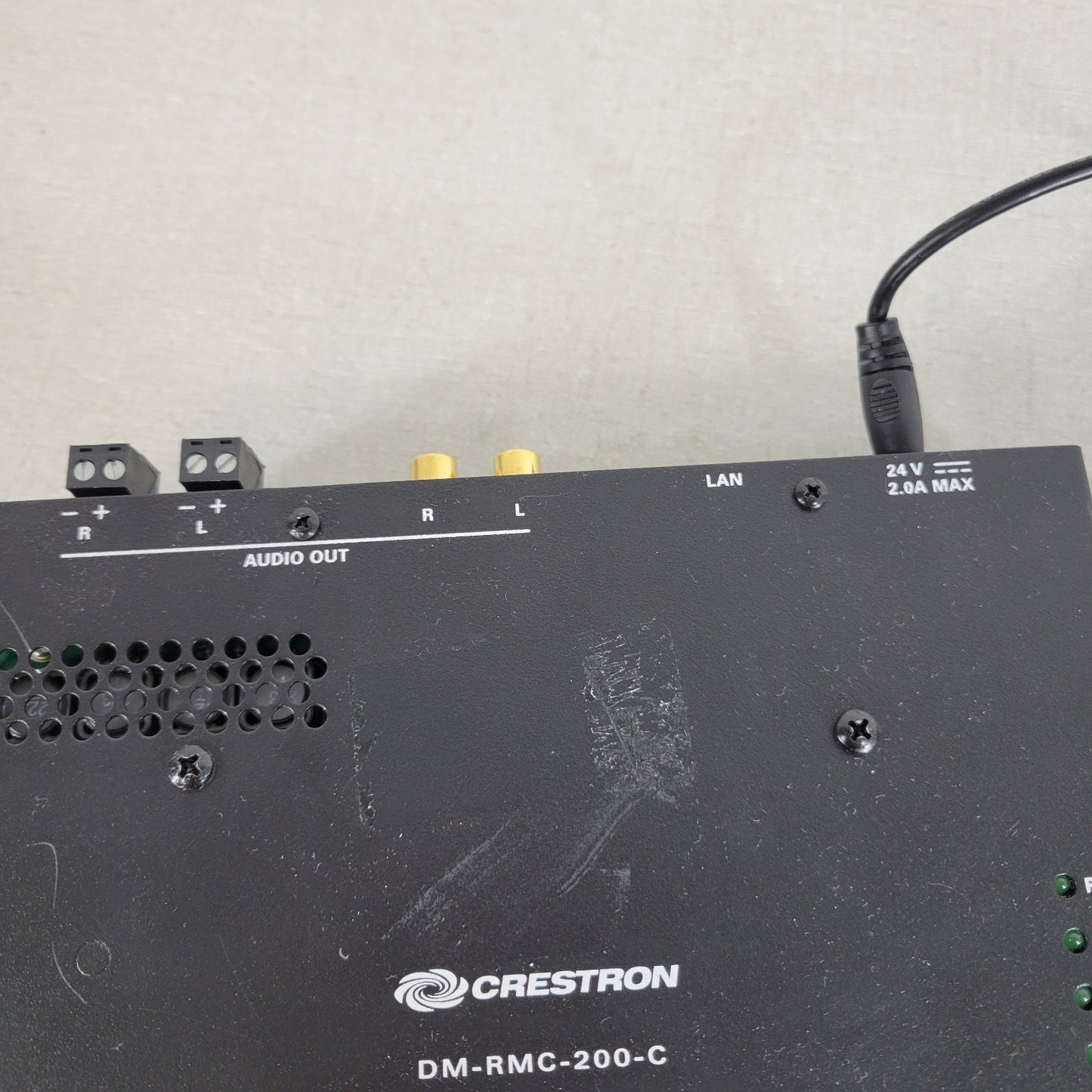 Crestron DM-RMC-200-C DM 8G+ Receiver Room Controller HDMI w/ Power Supply